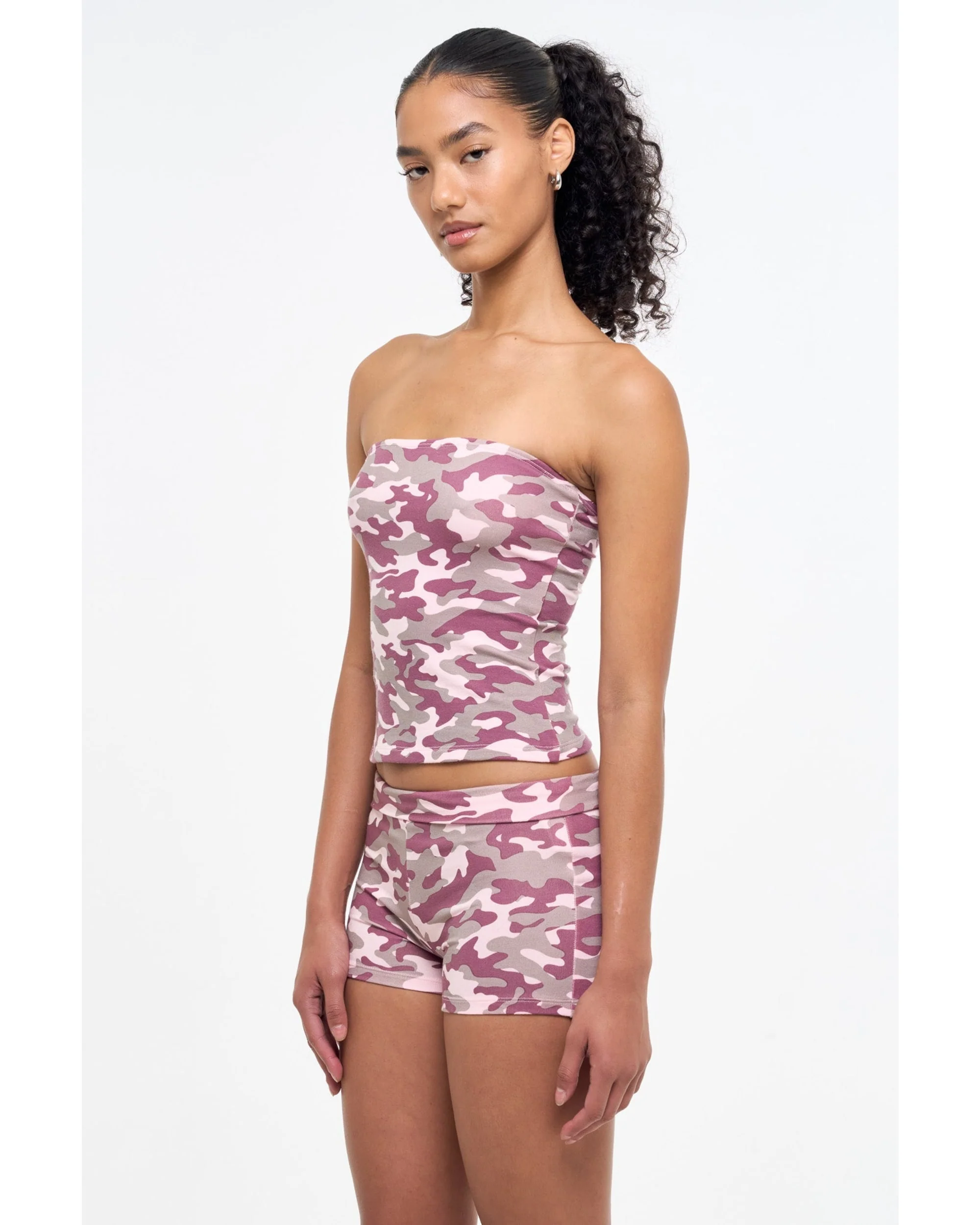 Camo Tube Top - Pink - Image 2
