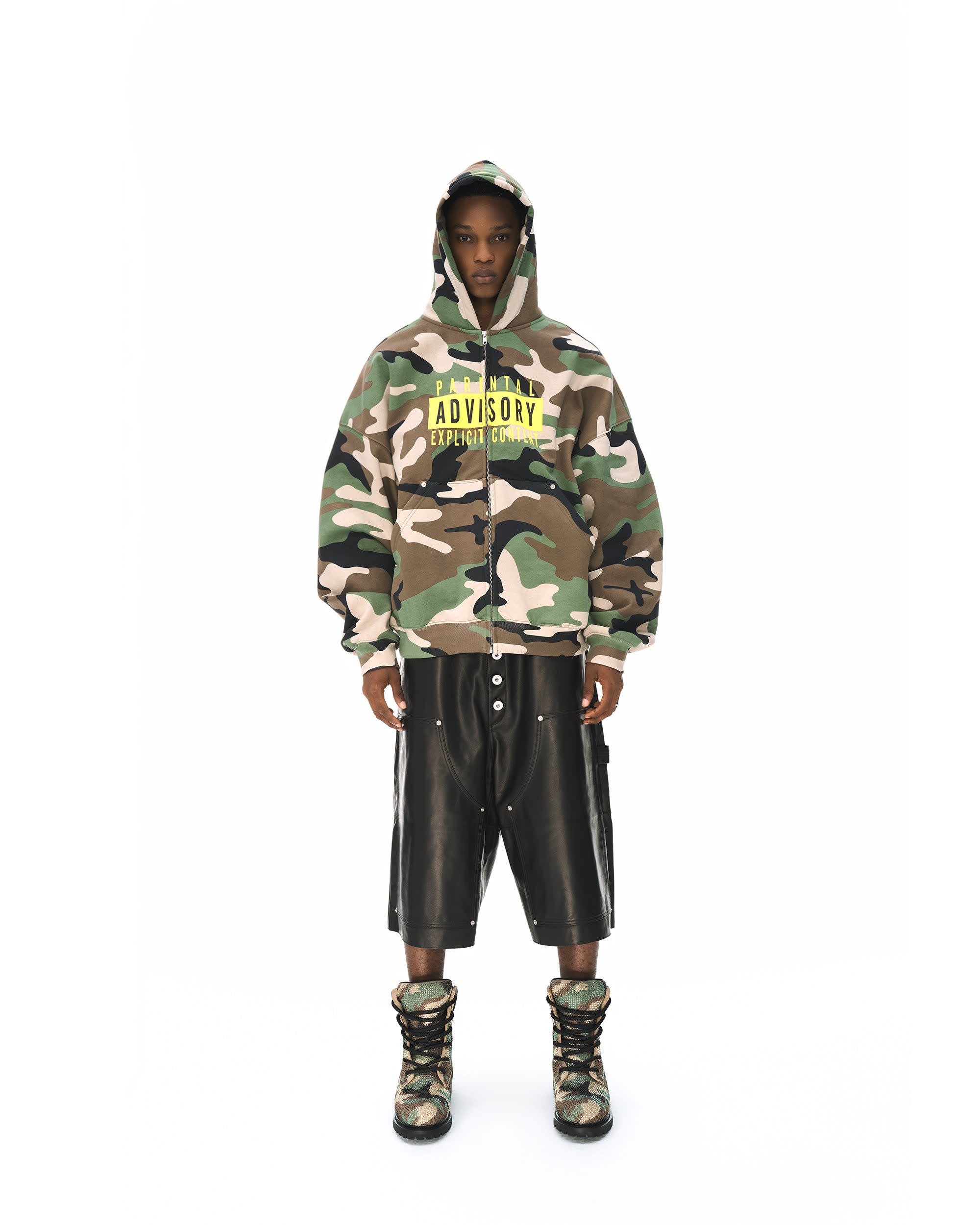 CAMO ZIP-UP HOODIE - Image 8