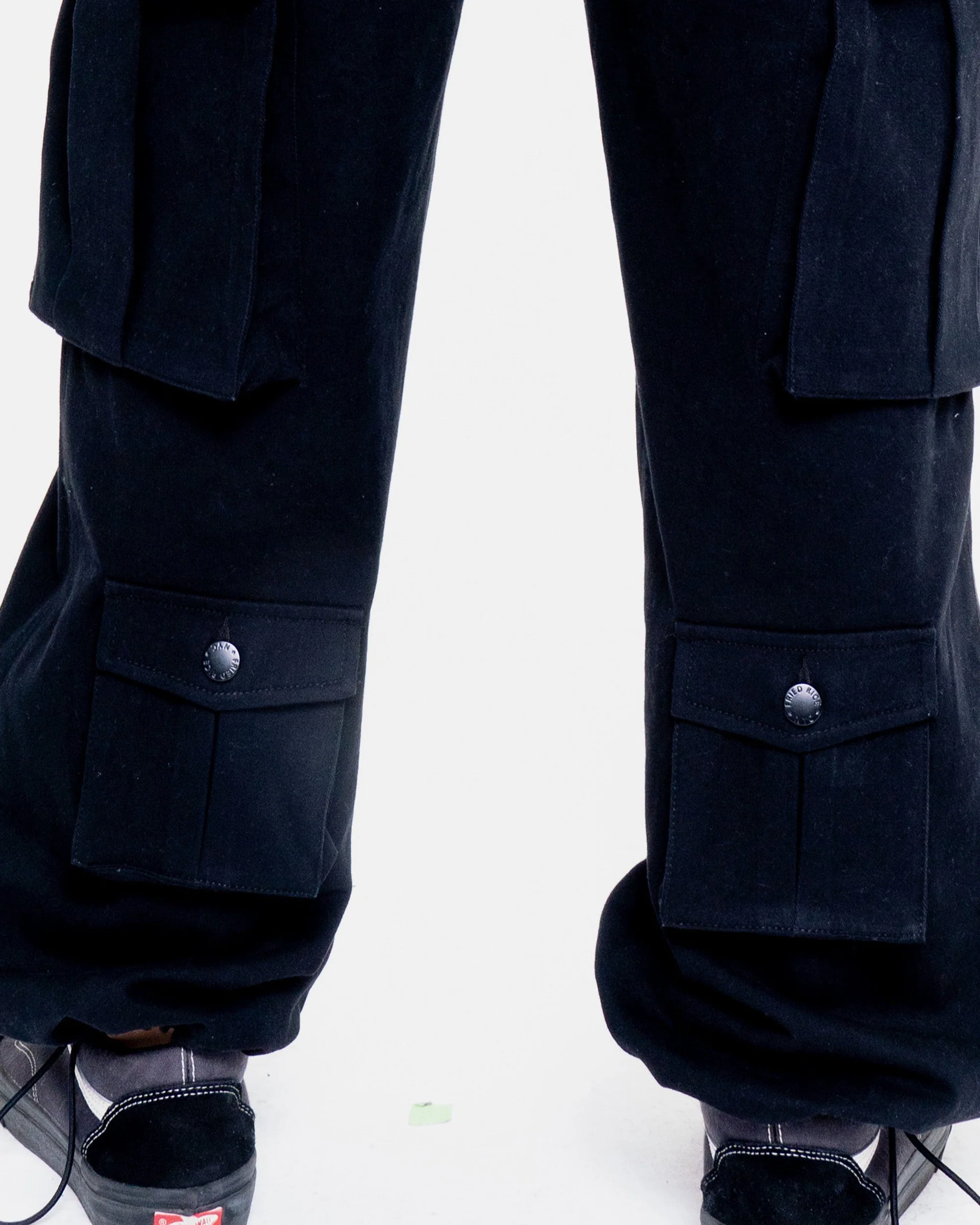 Cargo Pants - Calf Pockets - Black - Image 3