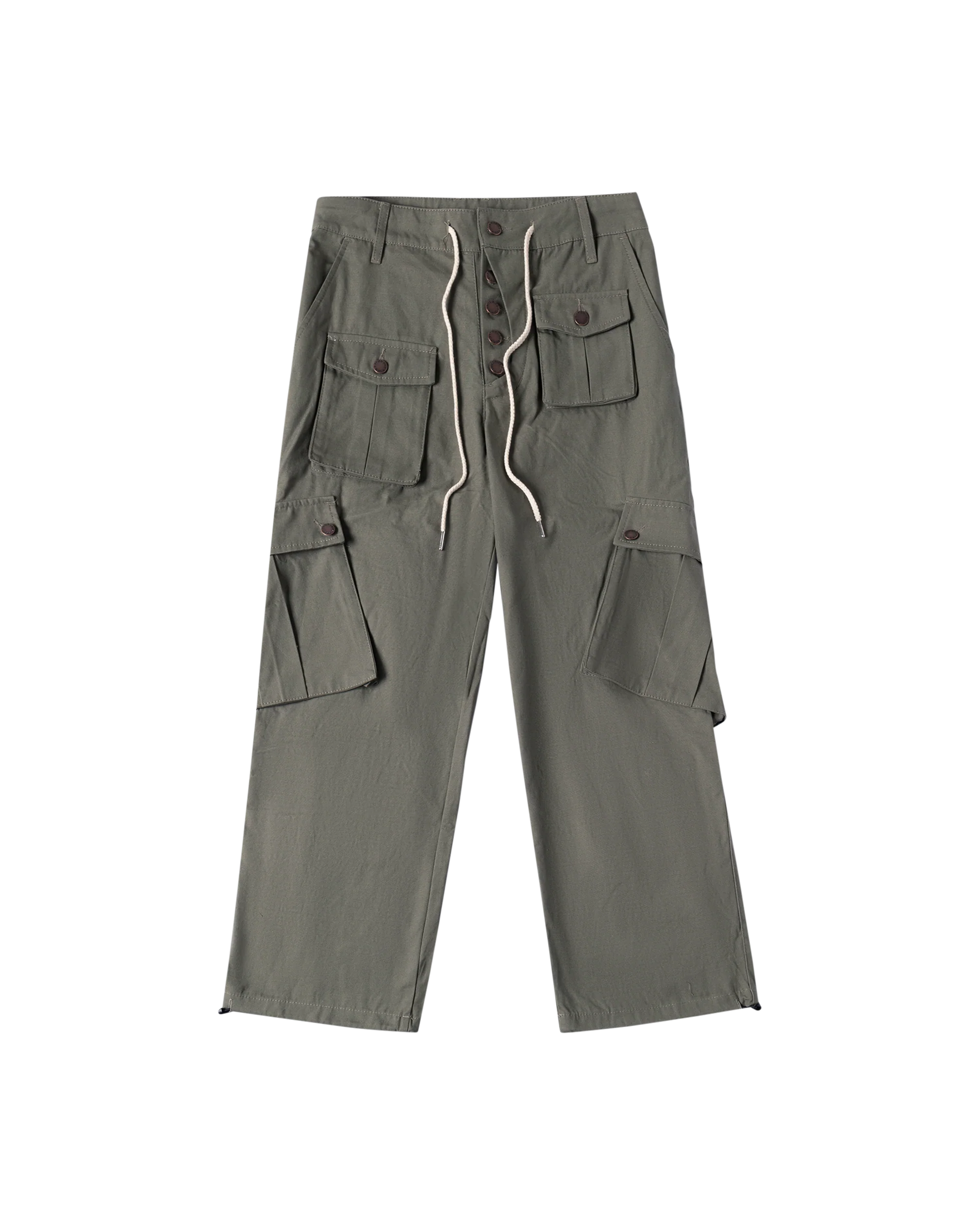 Cargo Pants - Calf Pockets - Olive Green