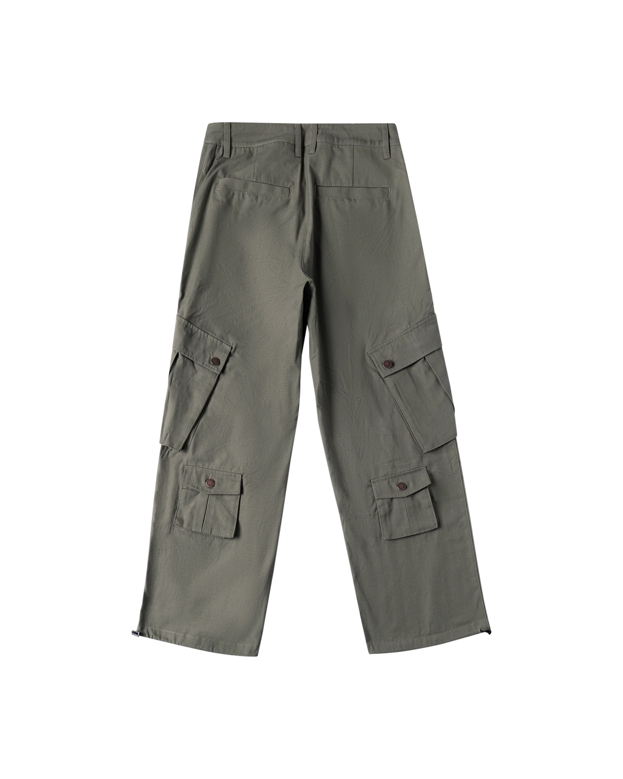 Cargo Pants - Calf Pockets - Olive Green - Image 2