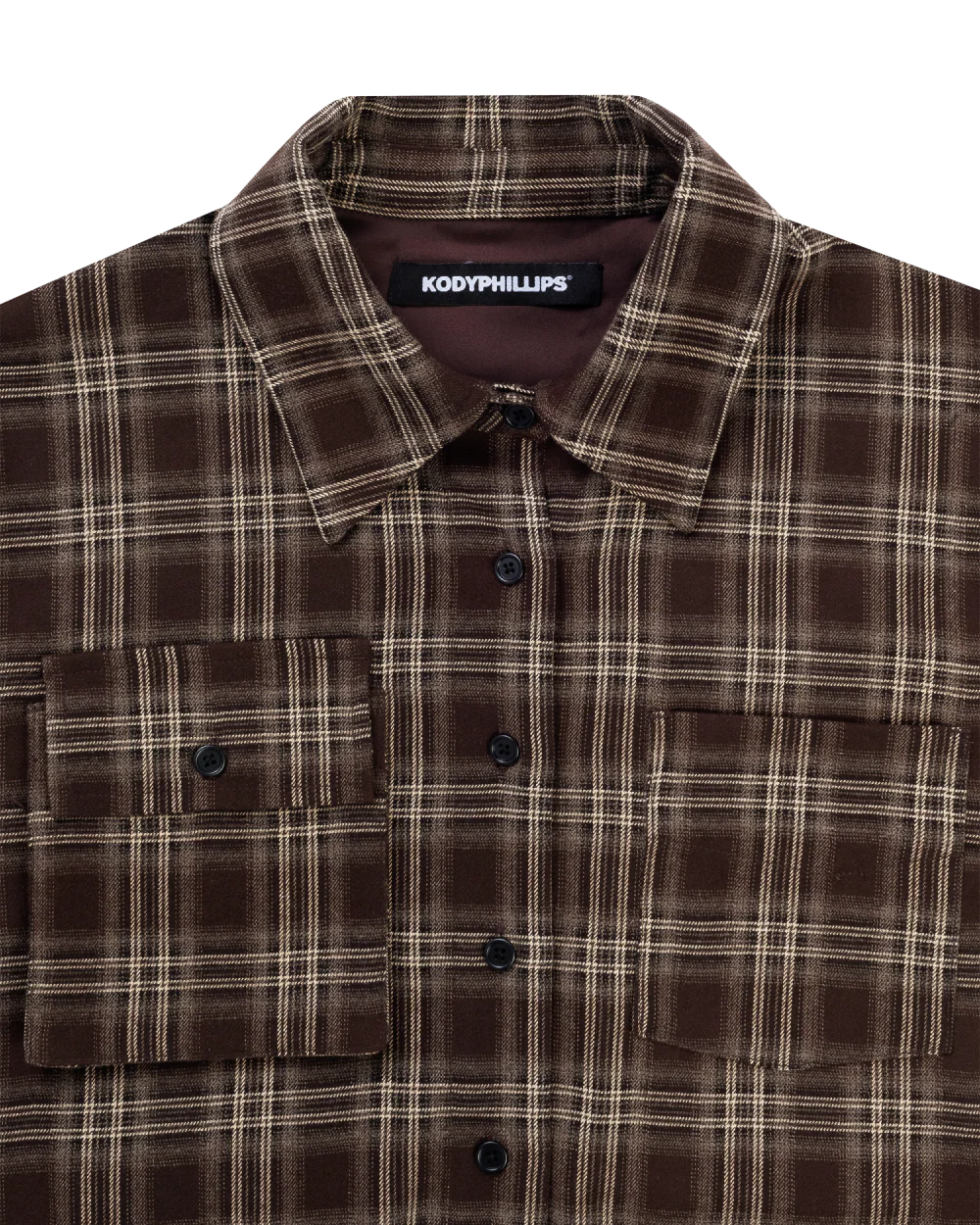 Cargo Shirt- BROWN FLANNEL - Image 5