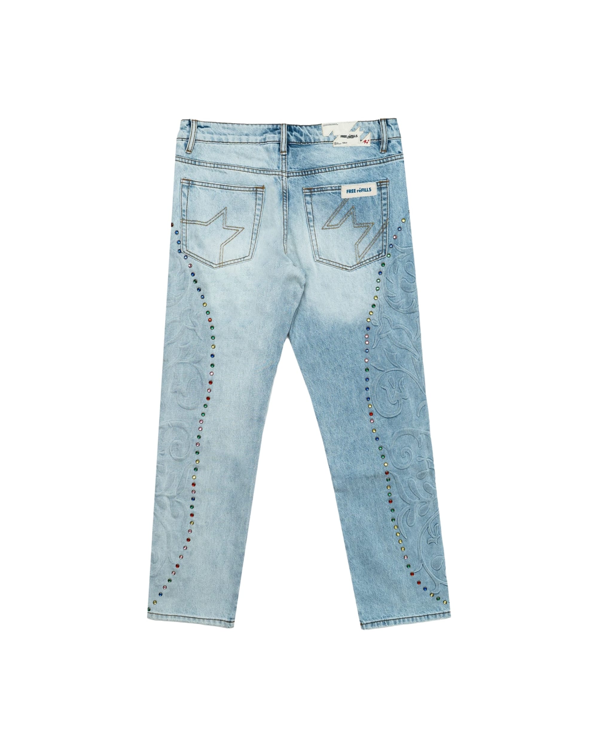 Cathedral Denim Pants - Washed Blue - Image 2