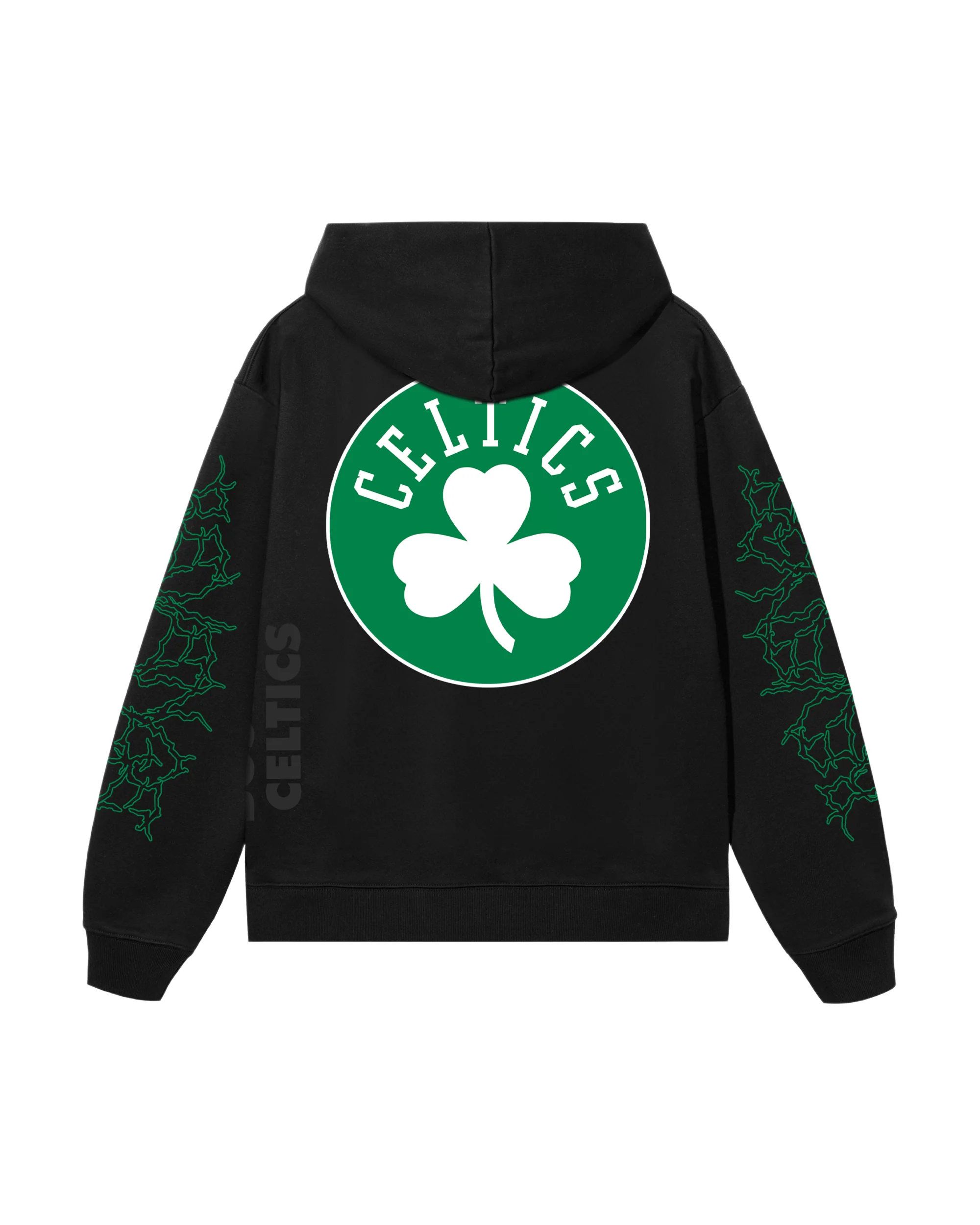 CELTICS LIGHTNING LOGO HOODIE BLACK - Image 2
