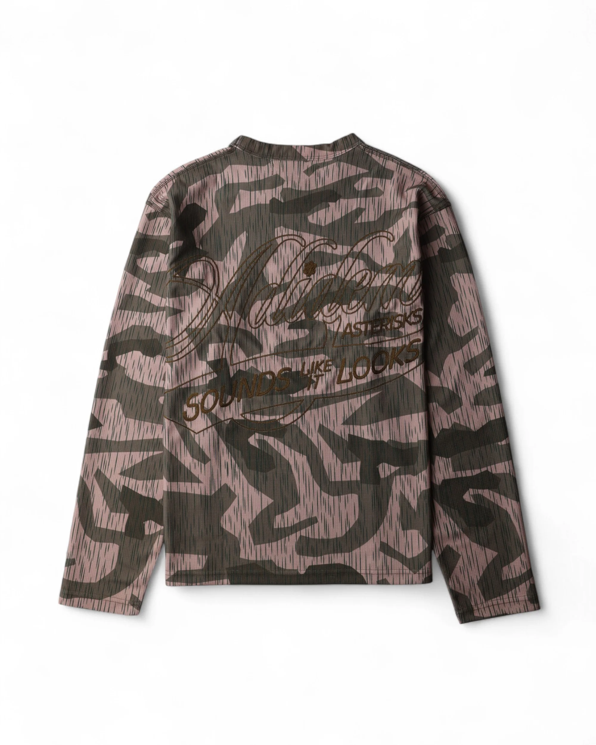 Chainstitch Cursive Script Thermal- Green Camo