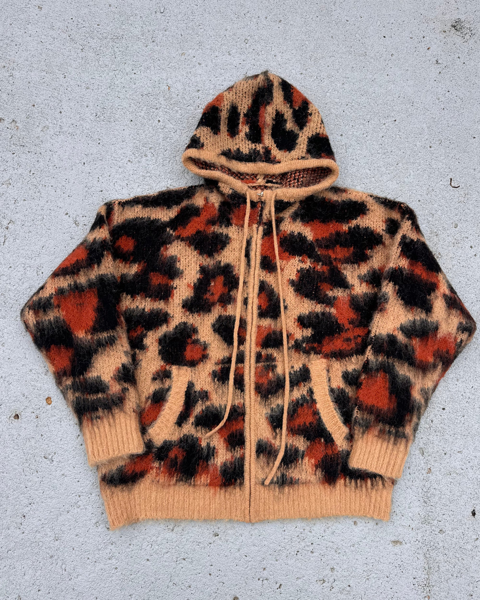 Cheetah Mohair Zip Up - Image 3
