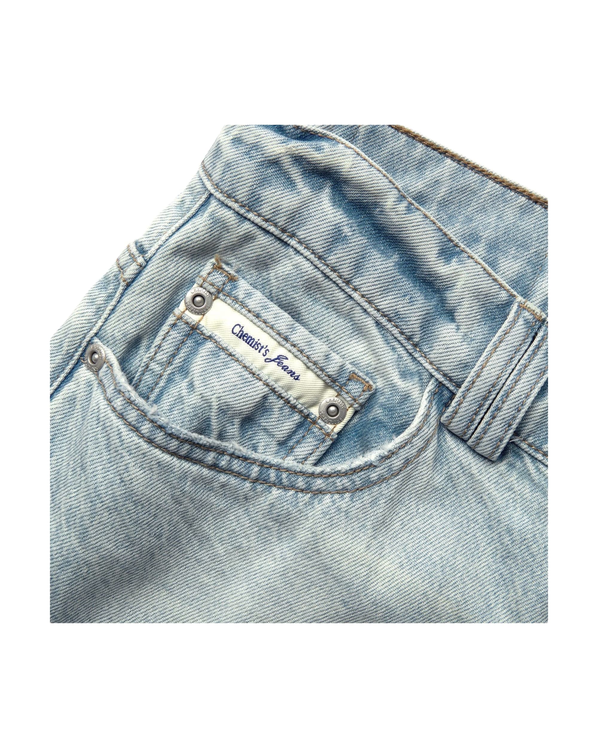 Chemist's Thrift Store Patched Straight Jeans - Image 13