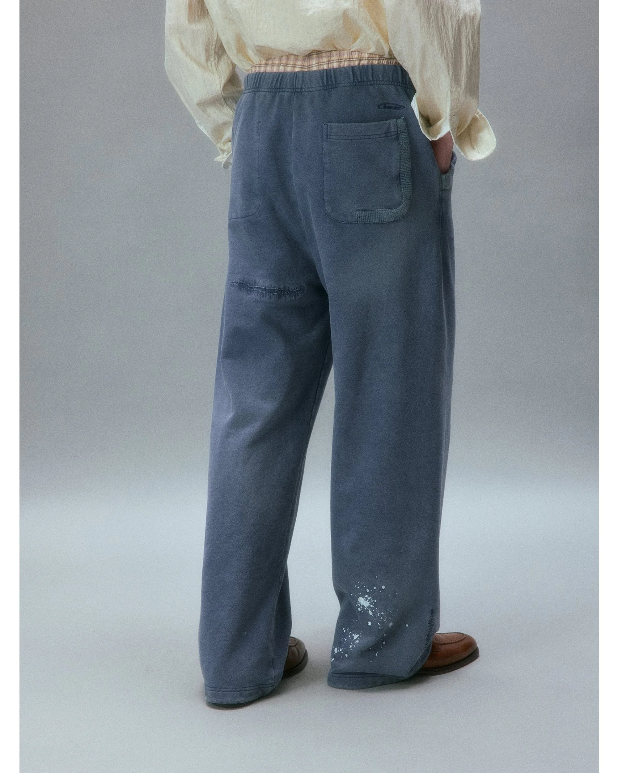 Chemist's Thrift Store Patched Straight Sweatpants - Image 6