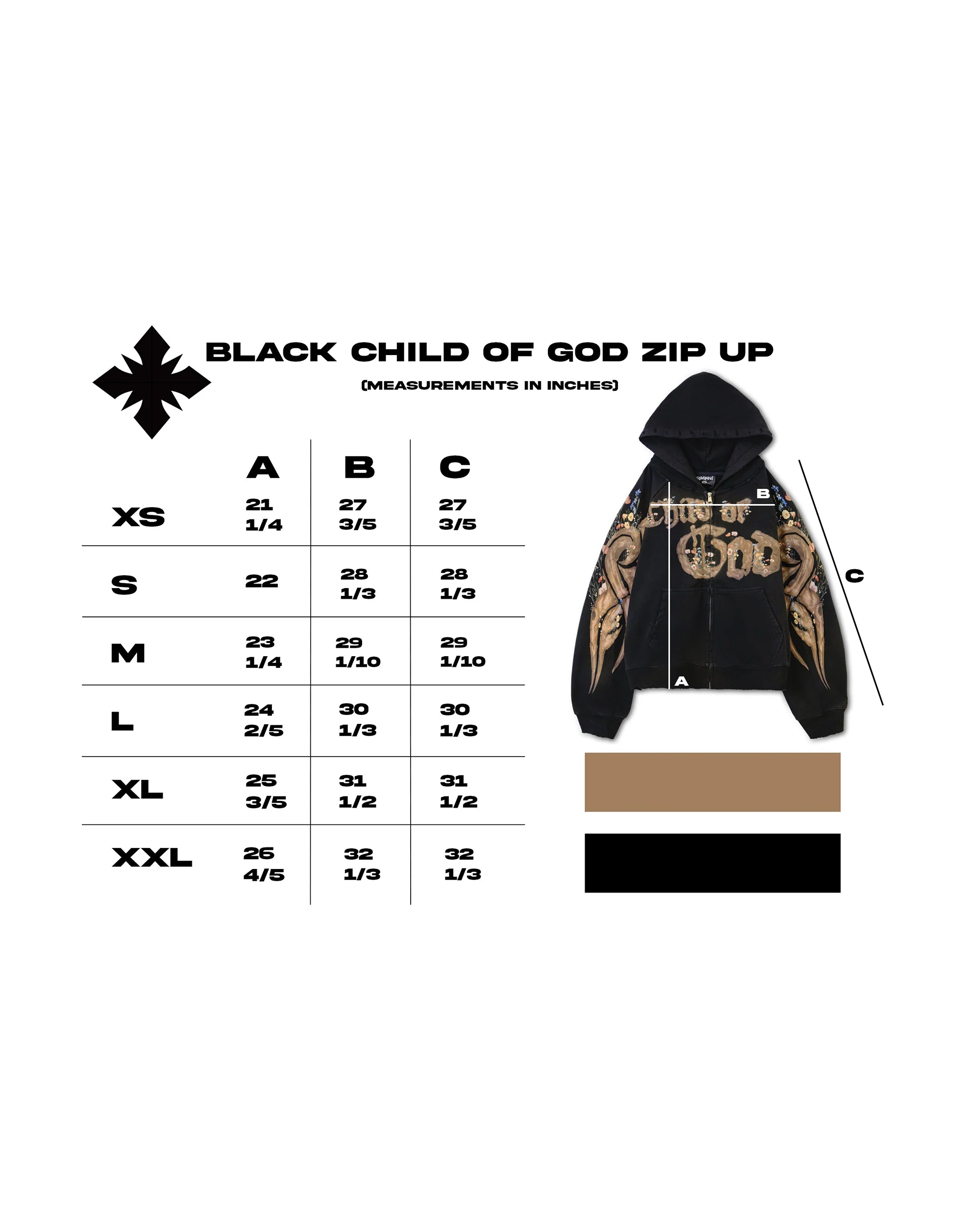 "Child of God" Zip Up (Black) - Image 9