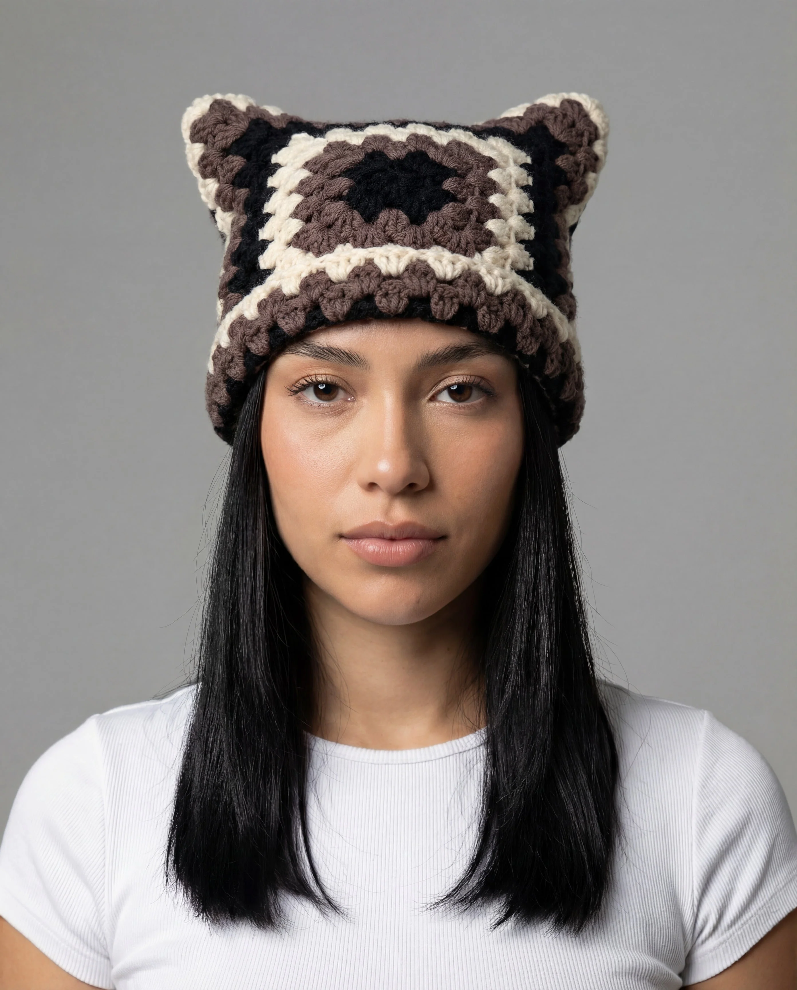 Chocolate Box Crochet Cat Hat - Image 3