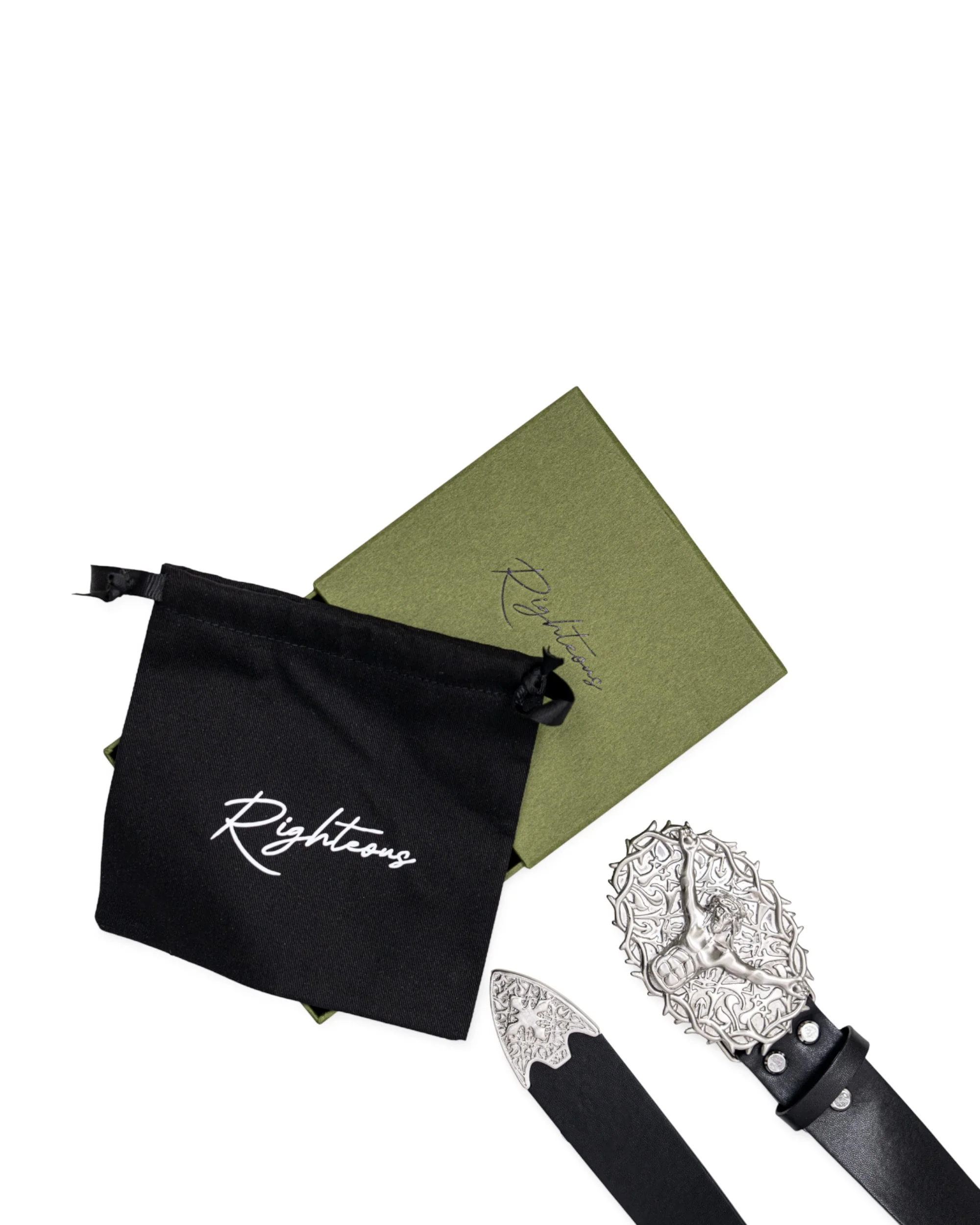 "Christ's Crown" Lamb Skin Belt - Image 5