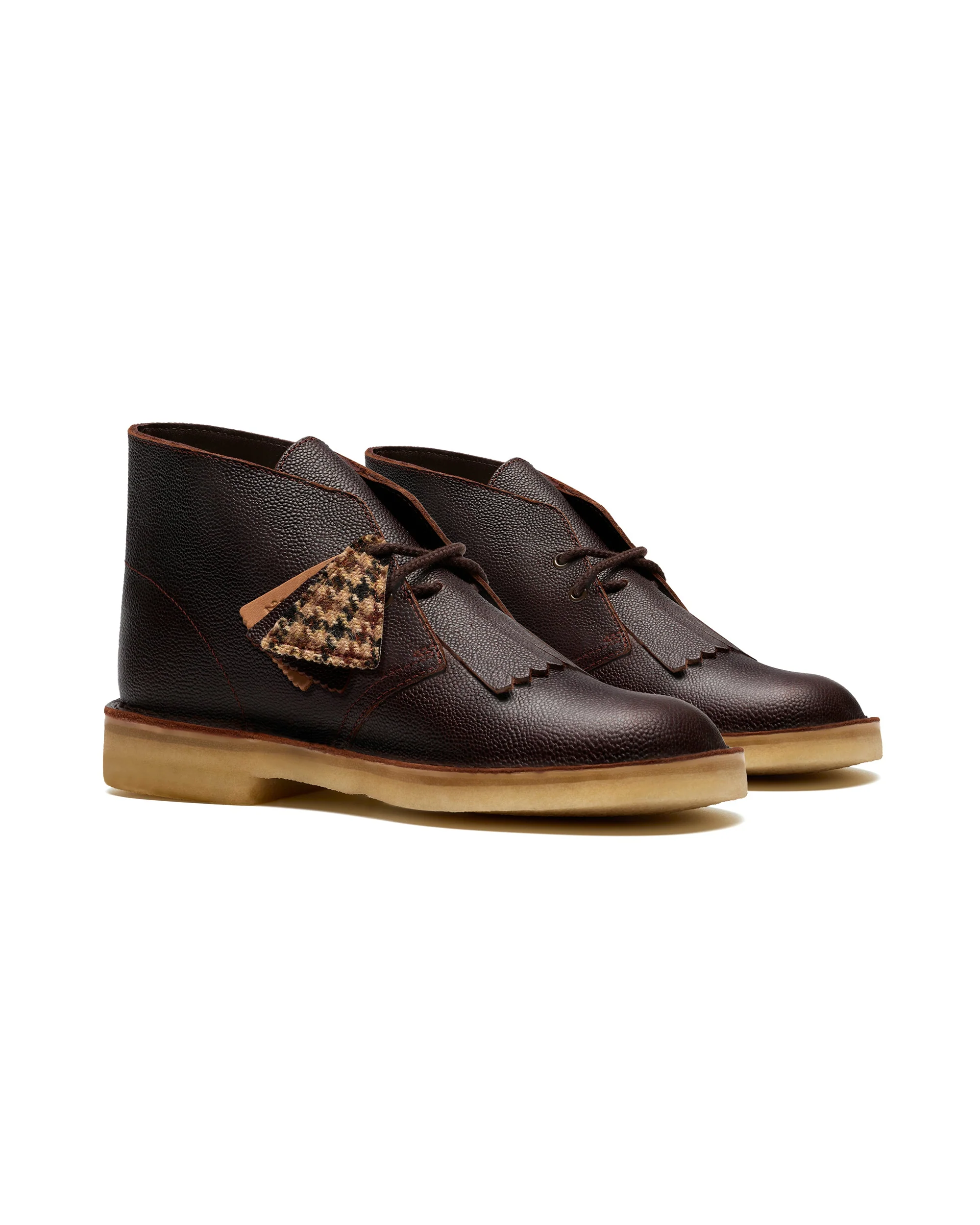 CLARKS DESERT BOOT HARRIS TWEED PACK - BROWN - Image 3