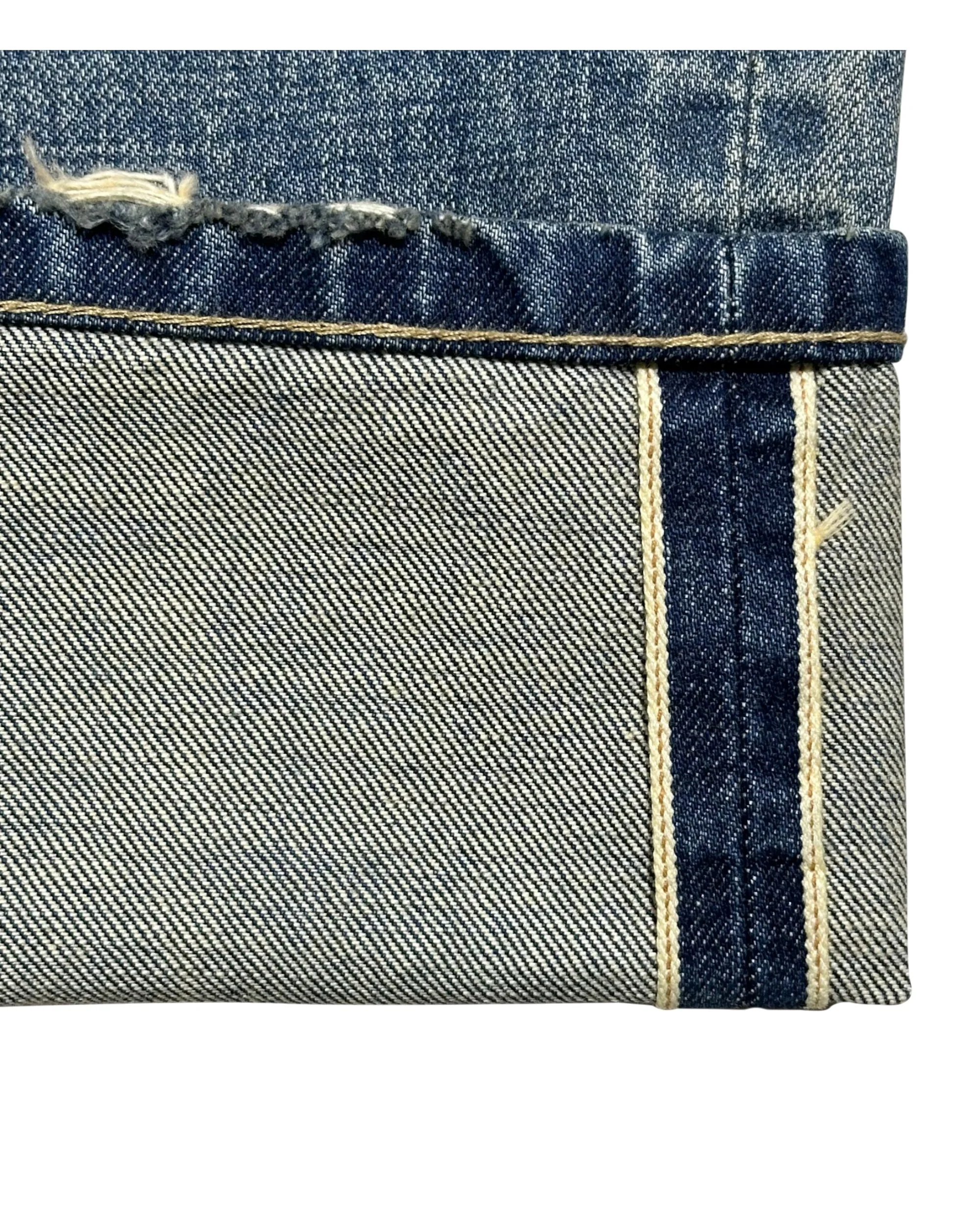 Classic Washed Straight Jean - BLUE - Image 4