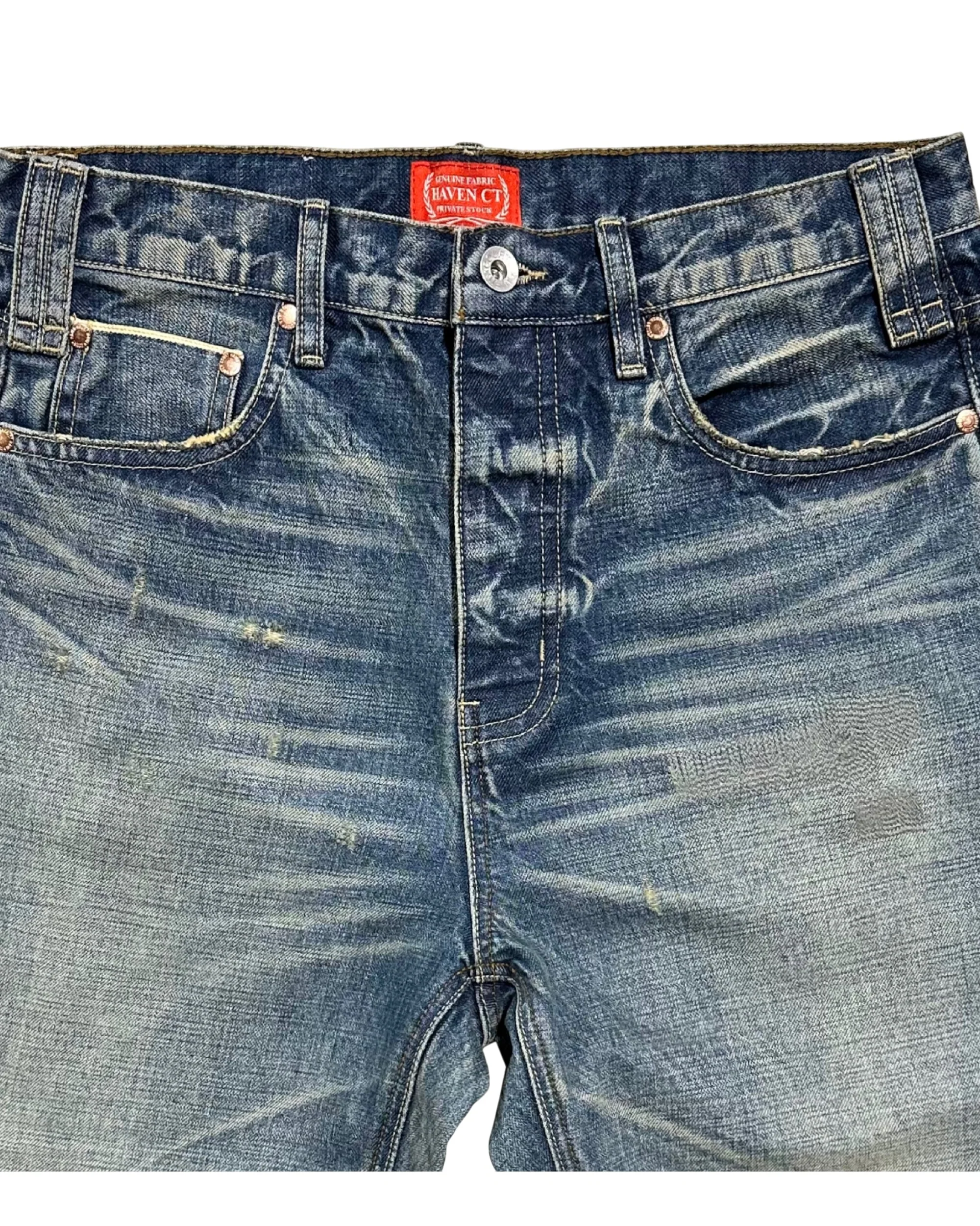 Classic Washed Straight Jean - BLUE - Image 5