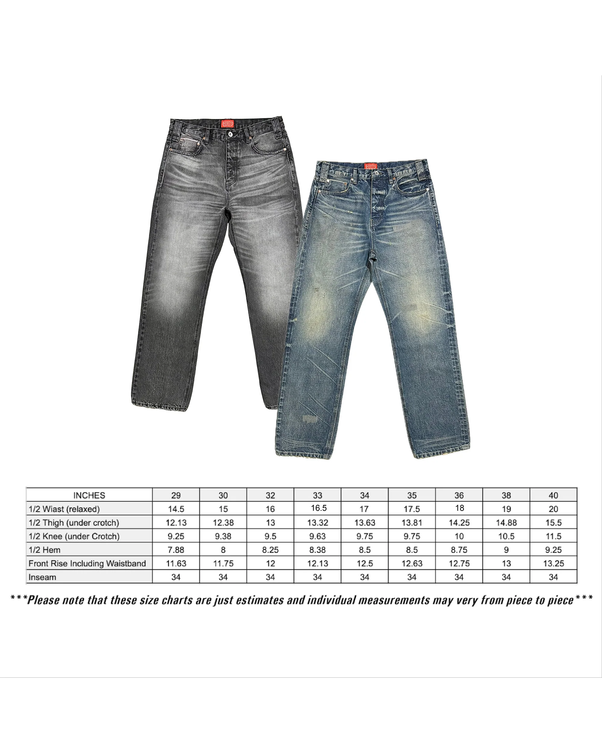 Classic Washed Straight Jean - BLUE - Image 9