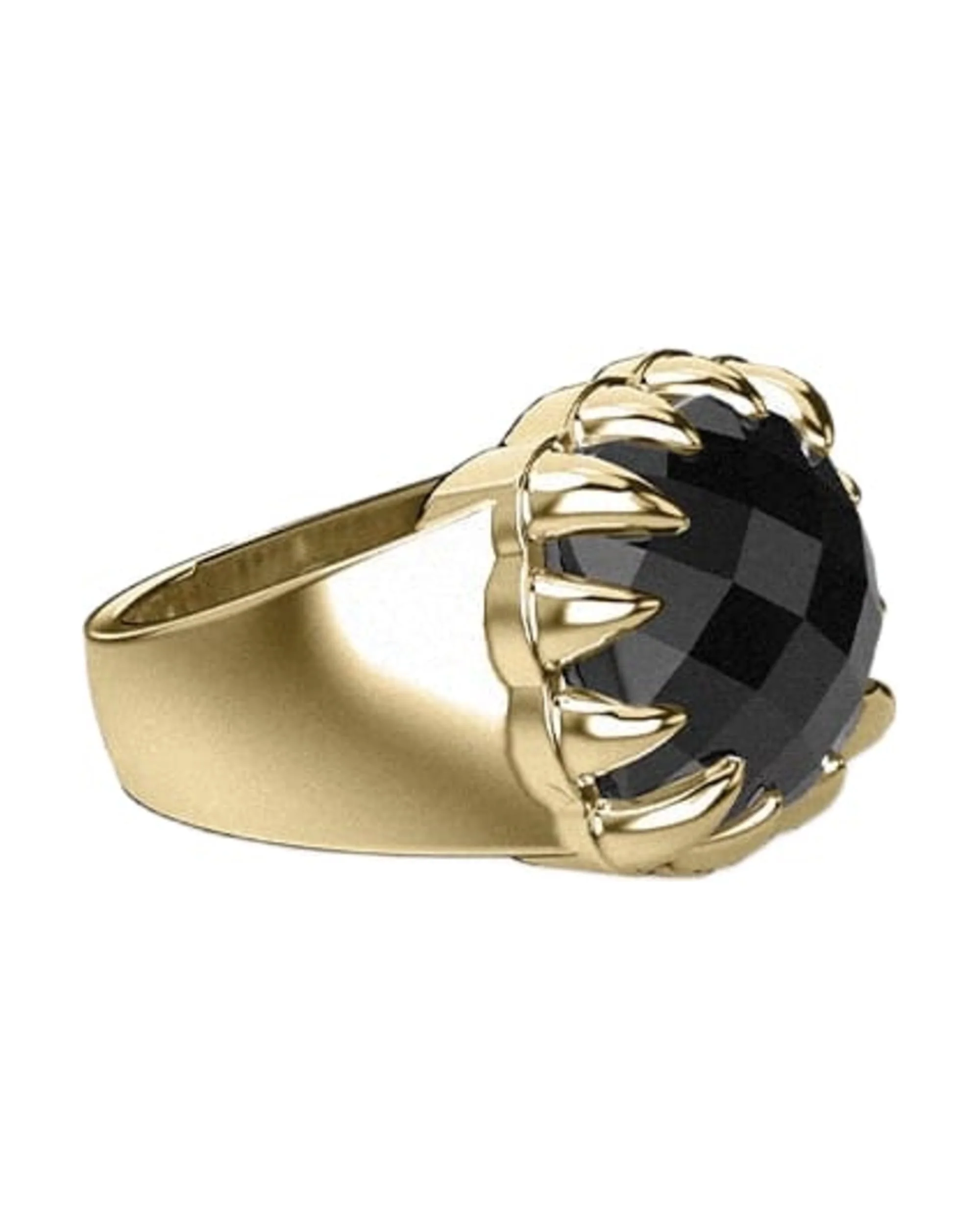 CLAW RING ONYX - GOLD PLATED - Image 4