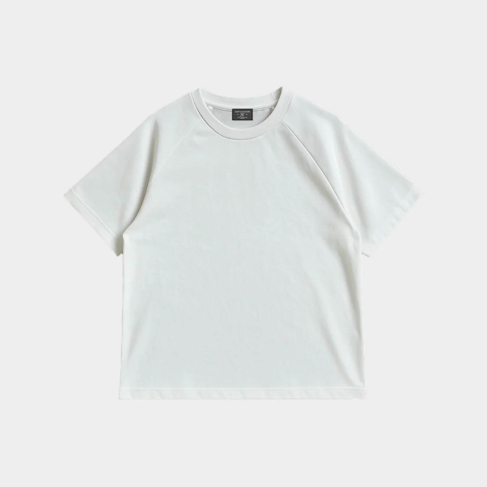 Clouded Raglan T In Chalk - Image 3