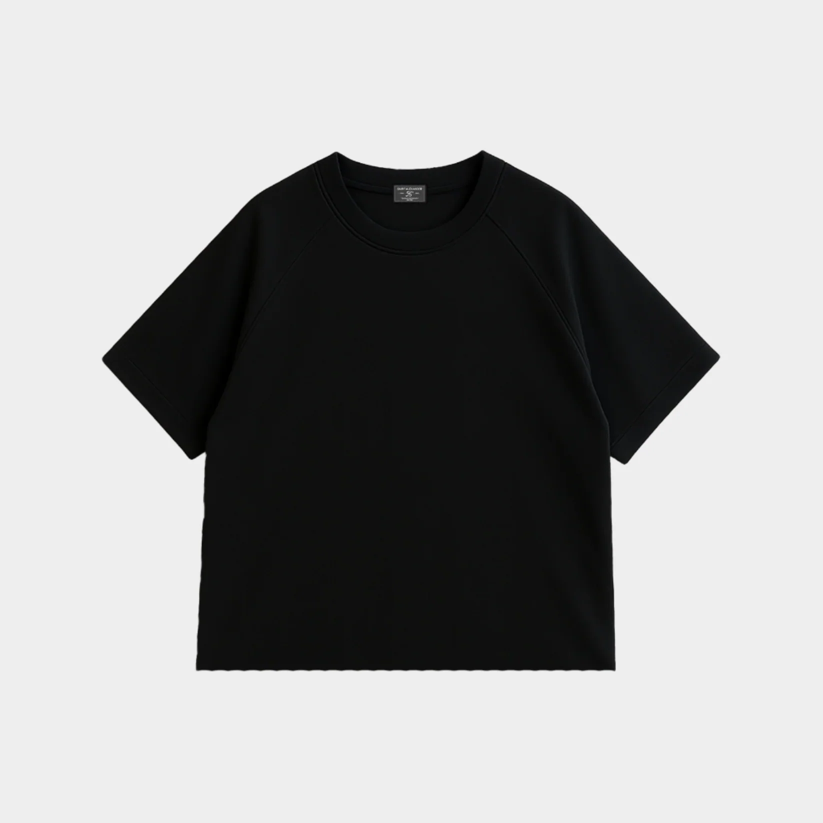 Clouded Raglan T In Night - Image 3