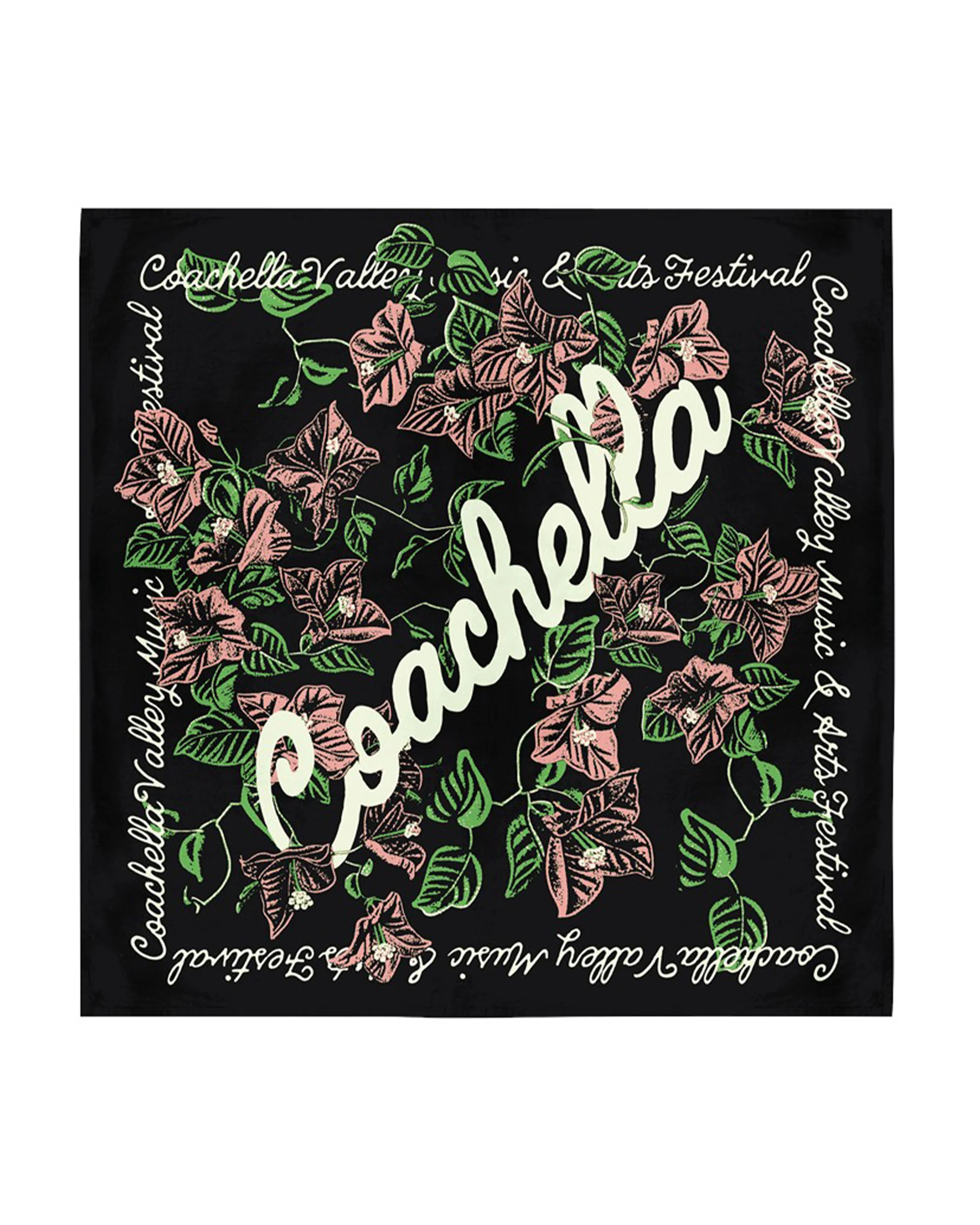 Coachella 2025 Floral Bandana