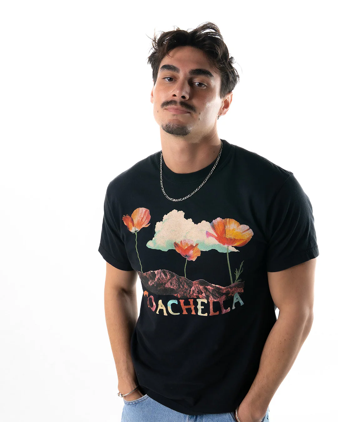 Coachella Poppies 2025 Lineup Tee - Image 5
