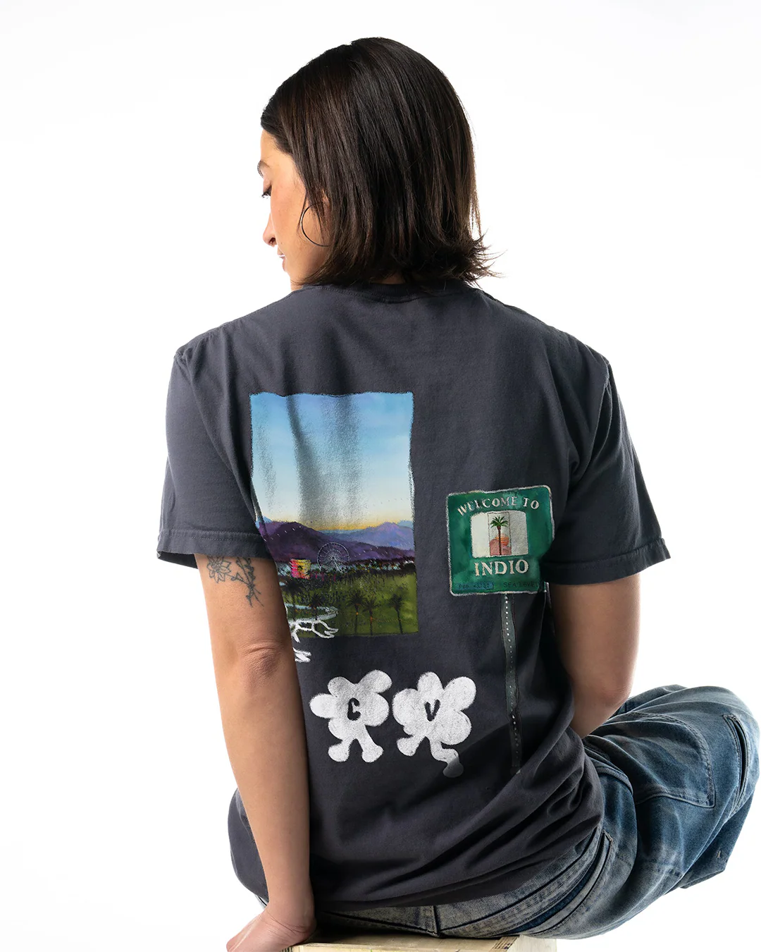 Coachella Valley Watercolors Tee - Image 6