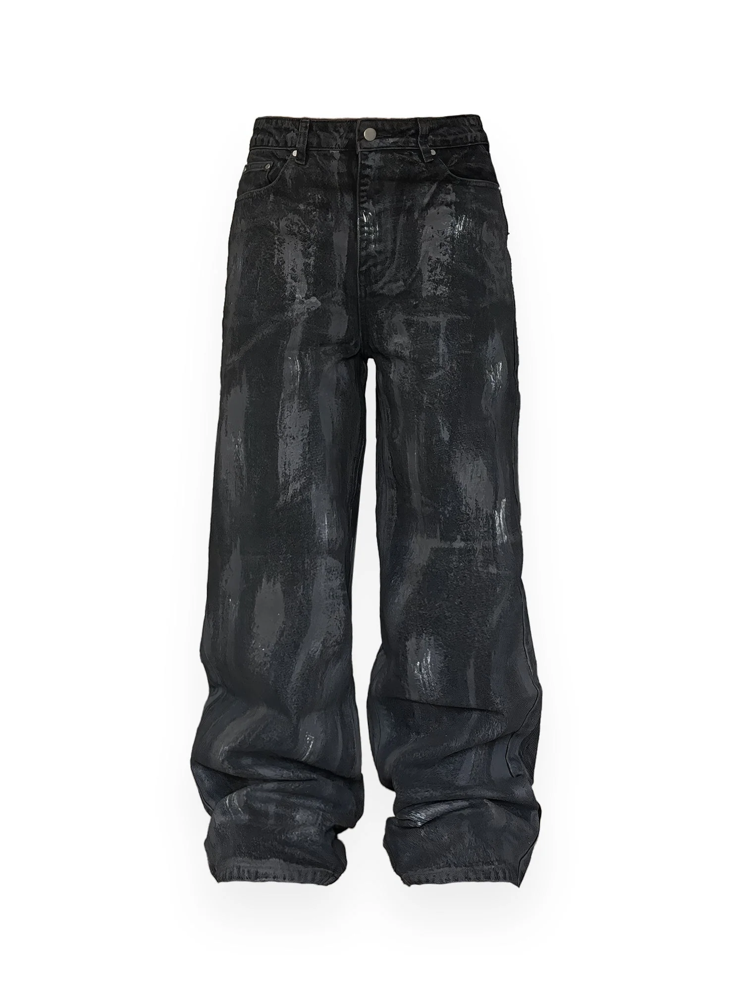 COATED DENIM - BLACK - Image 6