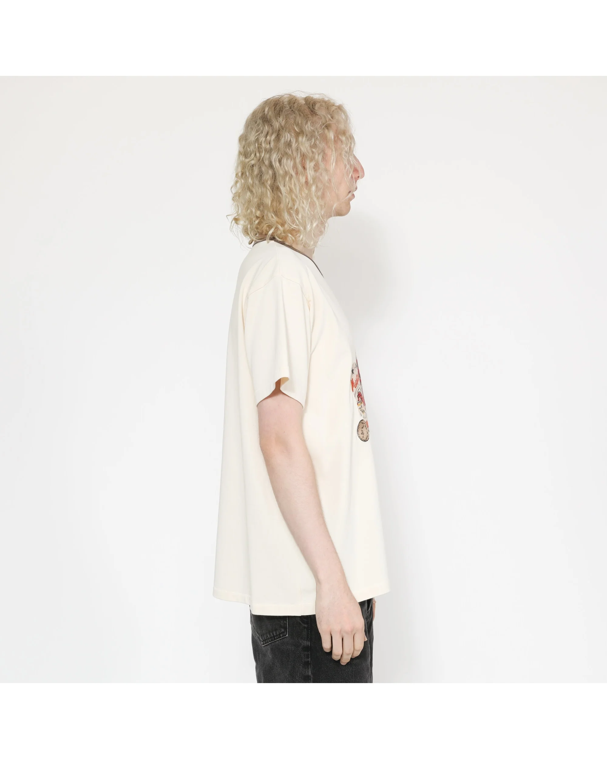 Collage Horse Tee - Charcoal Ringer - Image 5