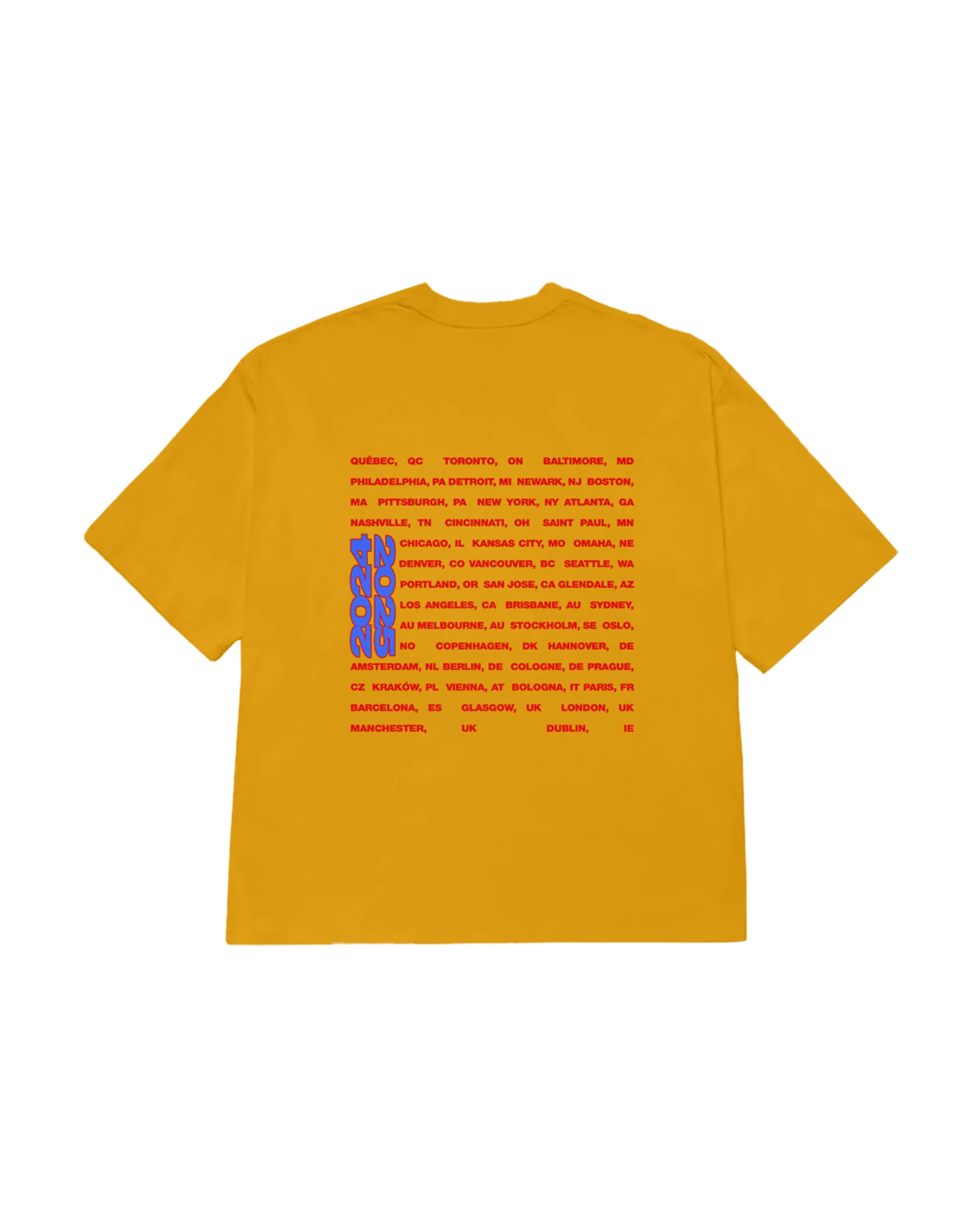 Color Burst HIT ME HARD AND SOFT: THE TOUR Gold T-Shirt - Image 2