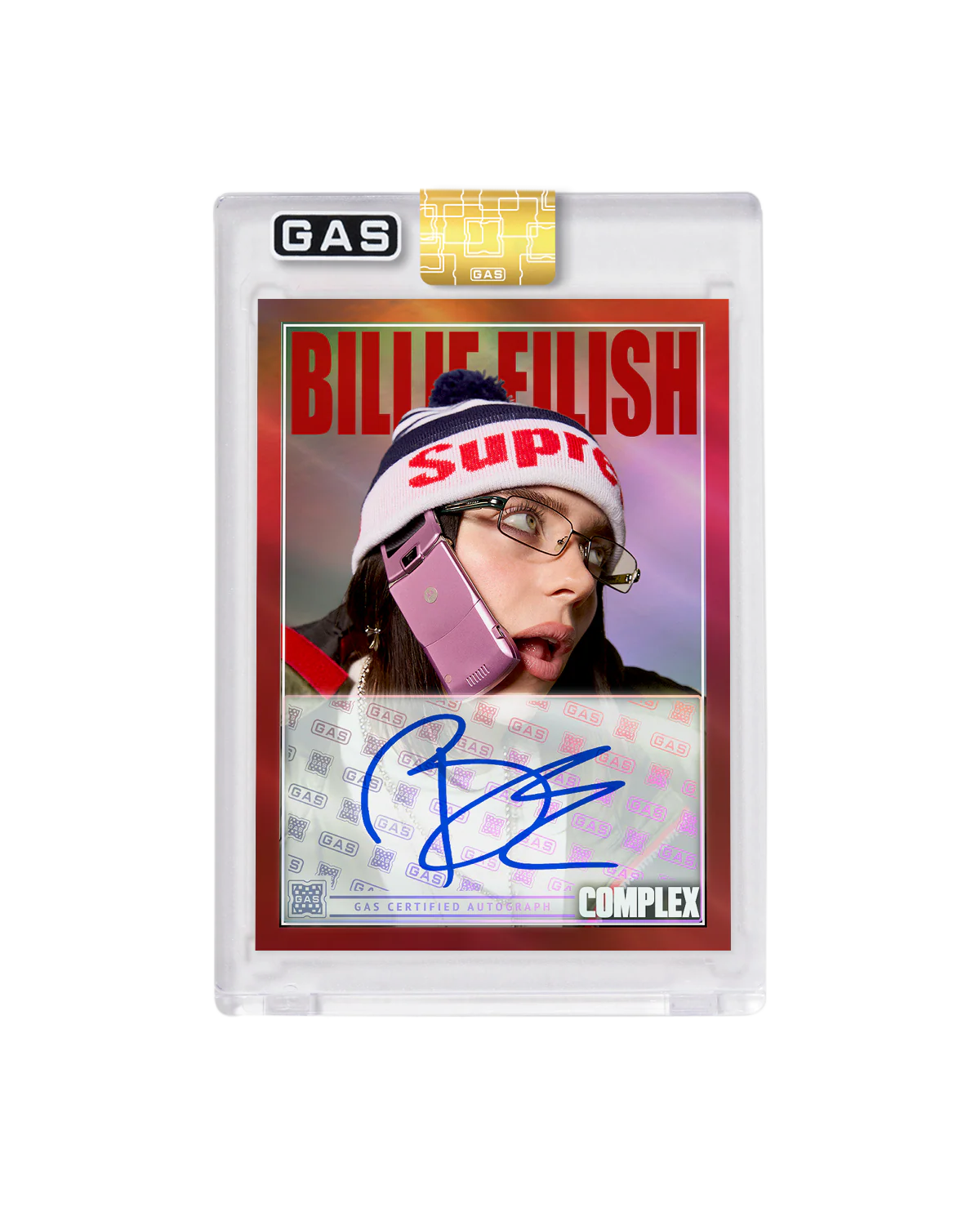 Complex Cover x GAS Trading Card Signed by Billie Eilish - Image 2