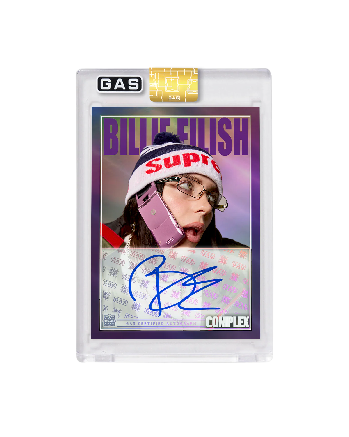 Complex Cover x GAS Trading Card Signed by Billie Eilish - Image 4