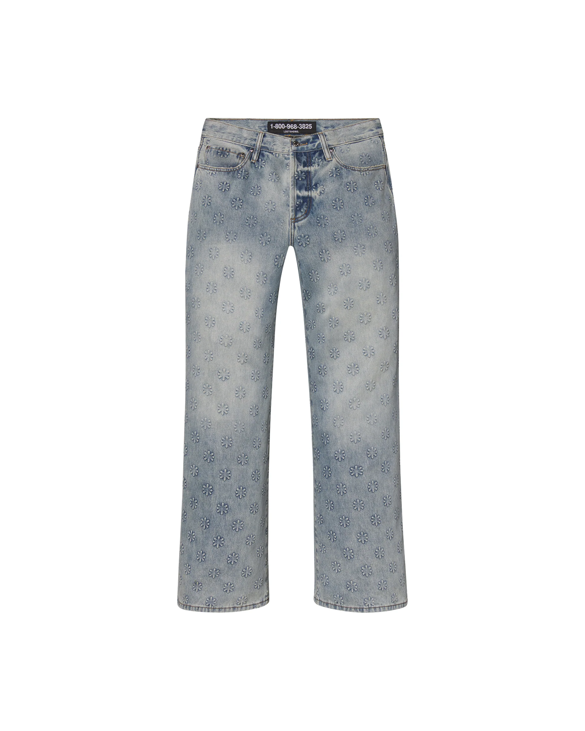 (COMPLEXCON) LOSTSHDWS Embossed Logo Denim Pant (BLUE)