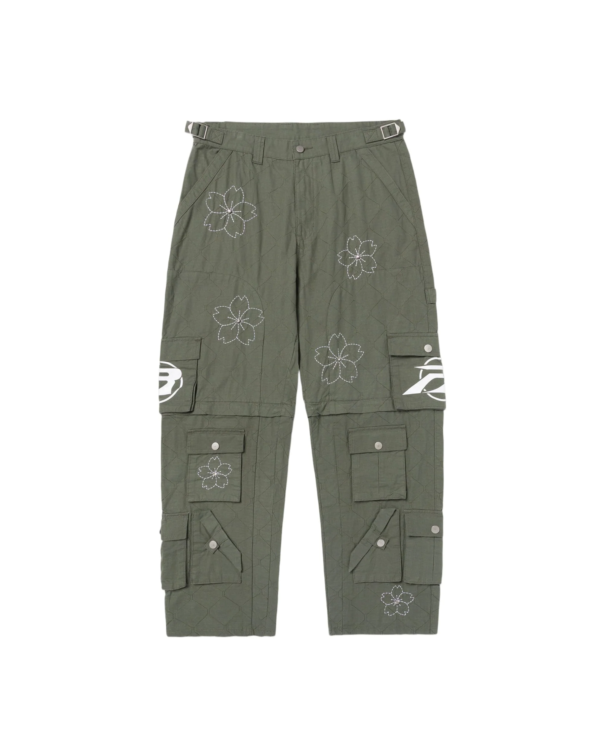 CONVERTIBLE CARGO PANTS- GREEN