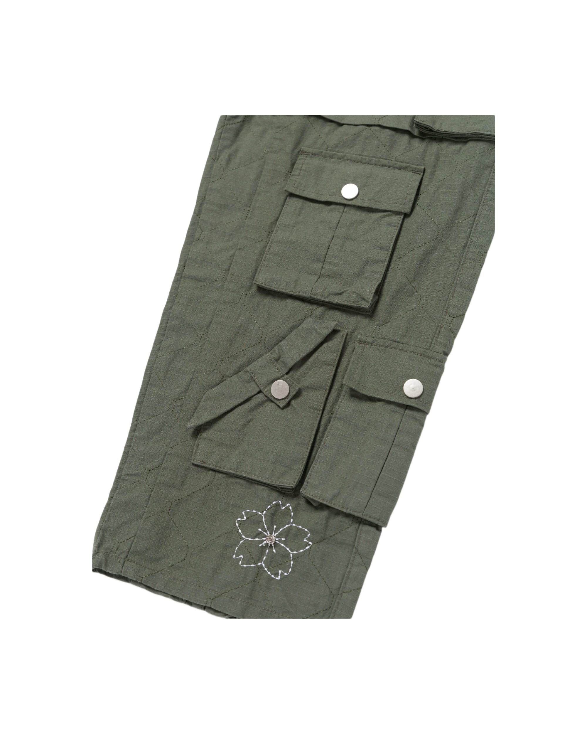 CONVERTIBLE CARGO PANTS- GREEN - Image 6