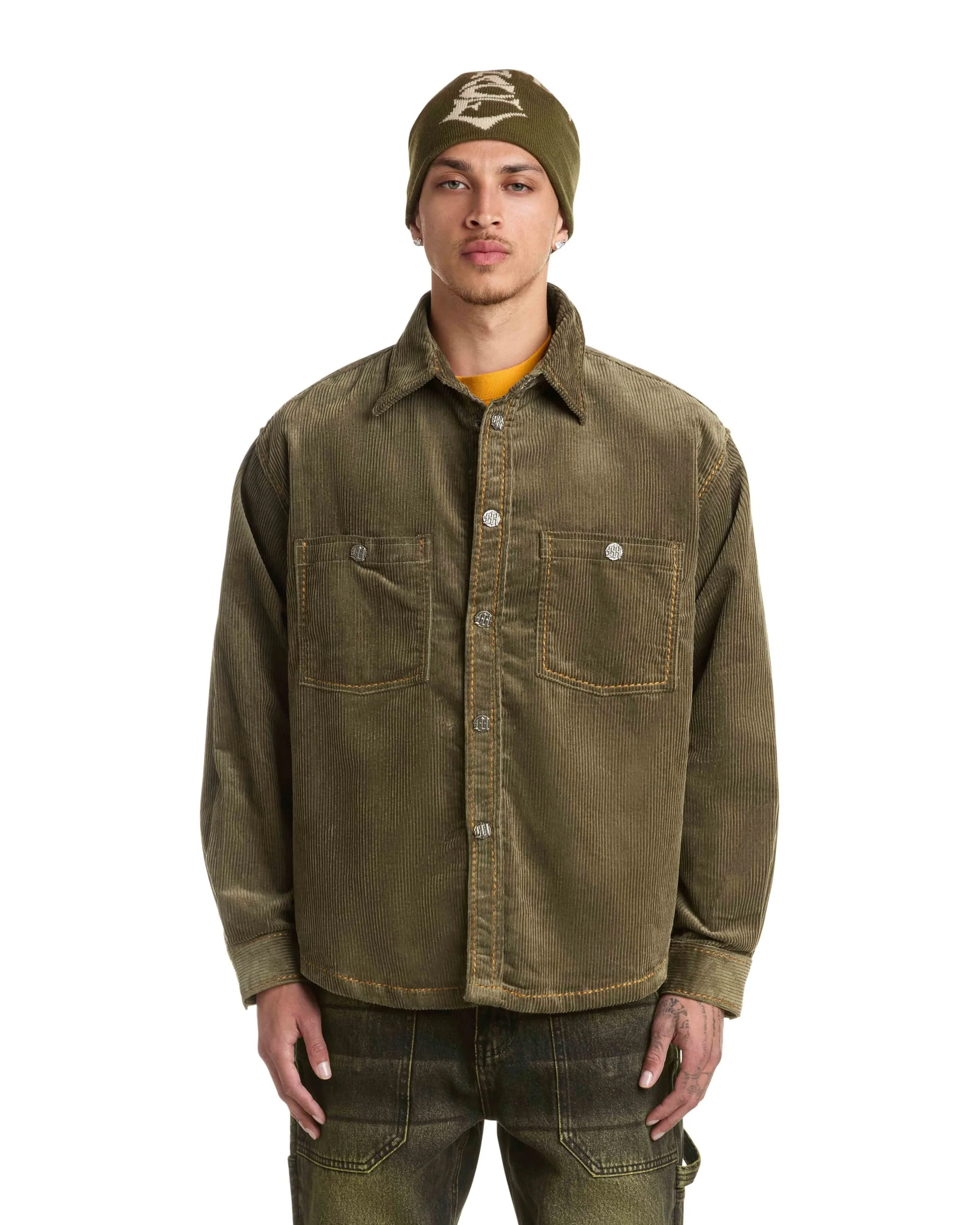 CORDUROY BUTTON-UP SHIRT - Image 3