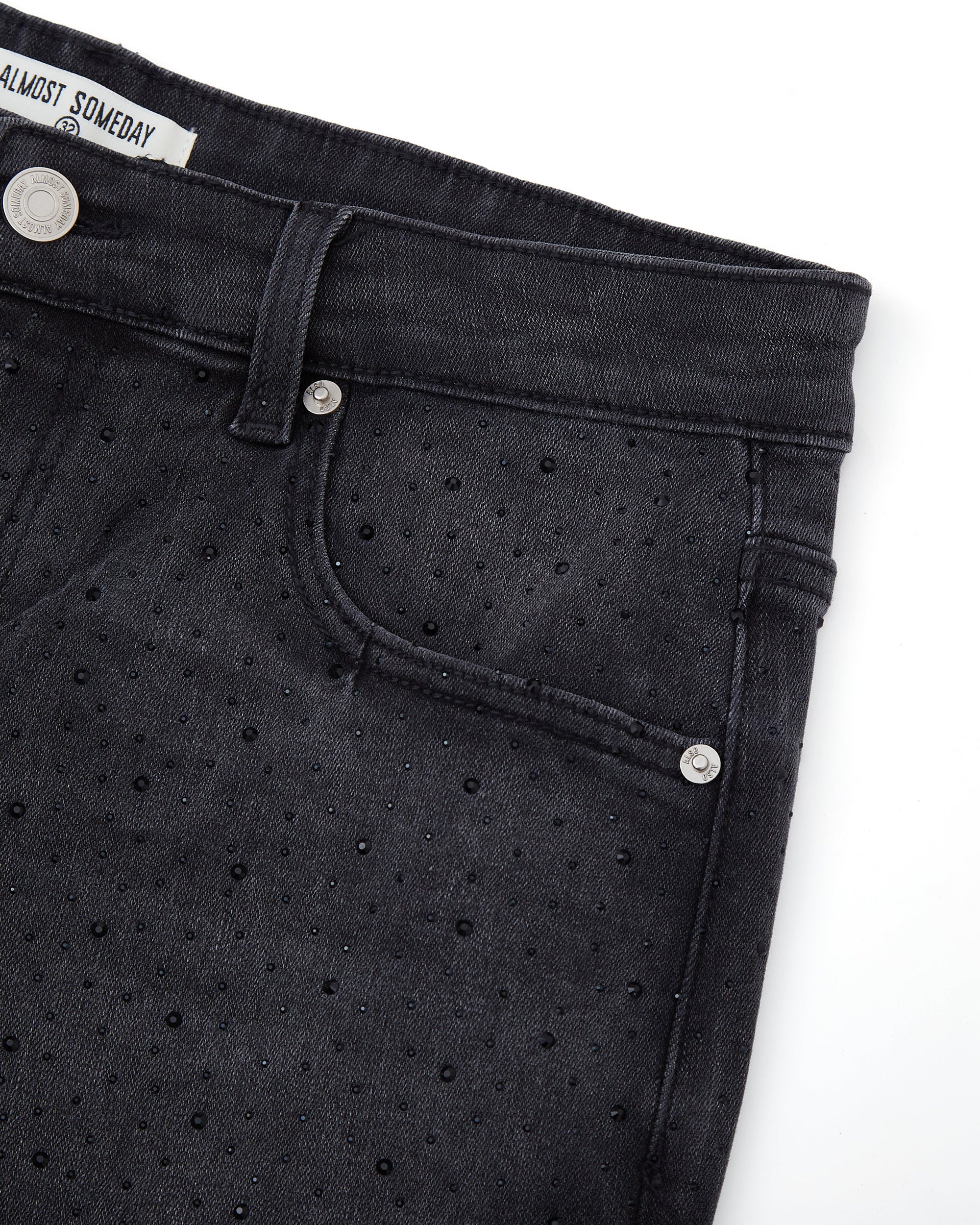 Cosmo Denim Jorts - Washed Black - Image 3