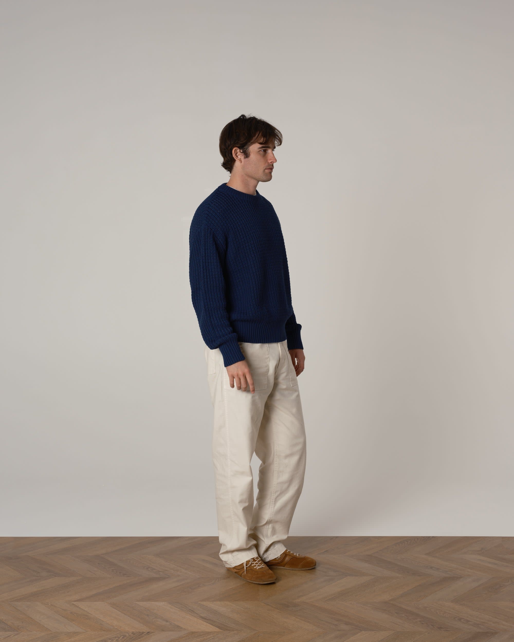Cotton Fisherman Knit Sweater - Image 14