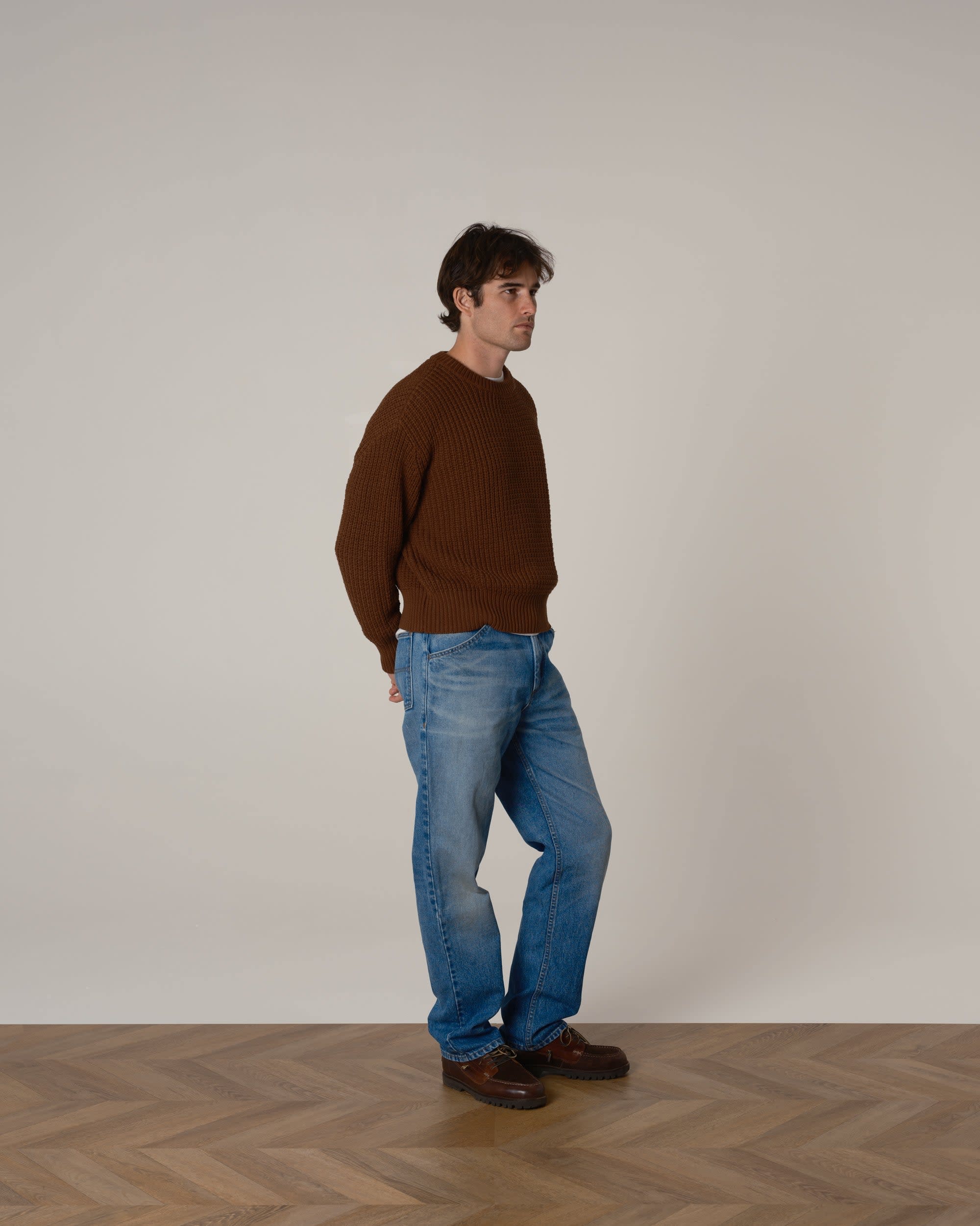 Cotton Fisherman Knit Sweater - Image 4