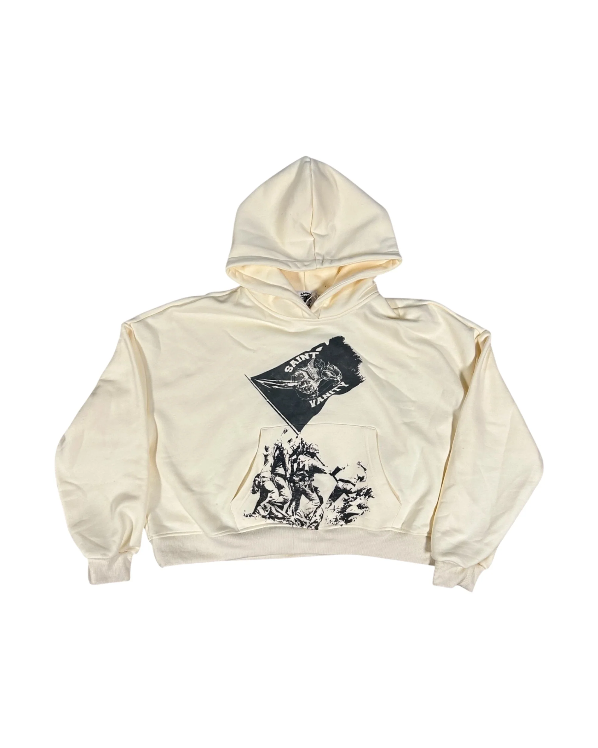 Cream Flag Hoodie