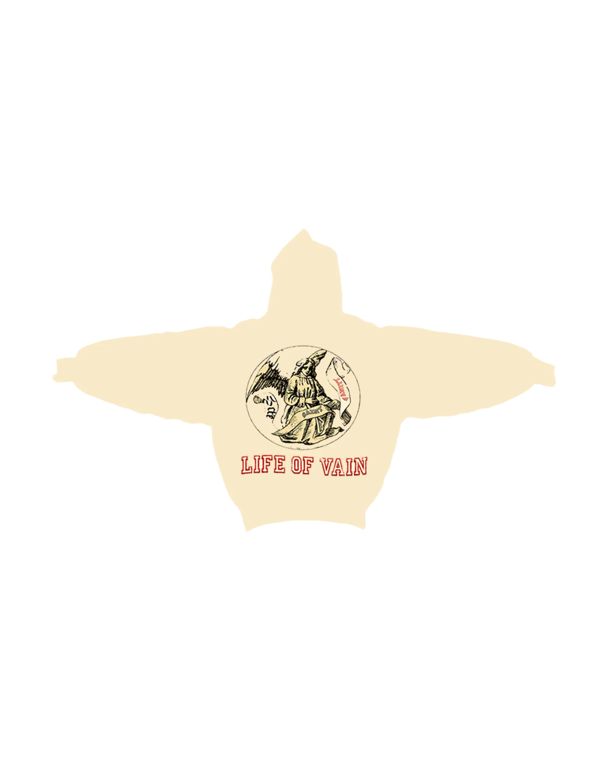 CREAM LIFE OF VAIN HOODIE + - Image 3
