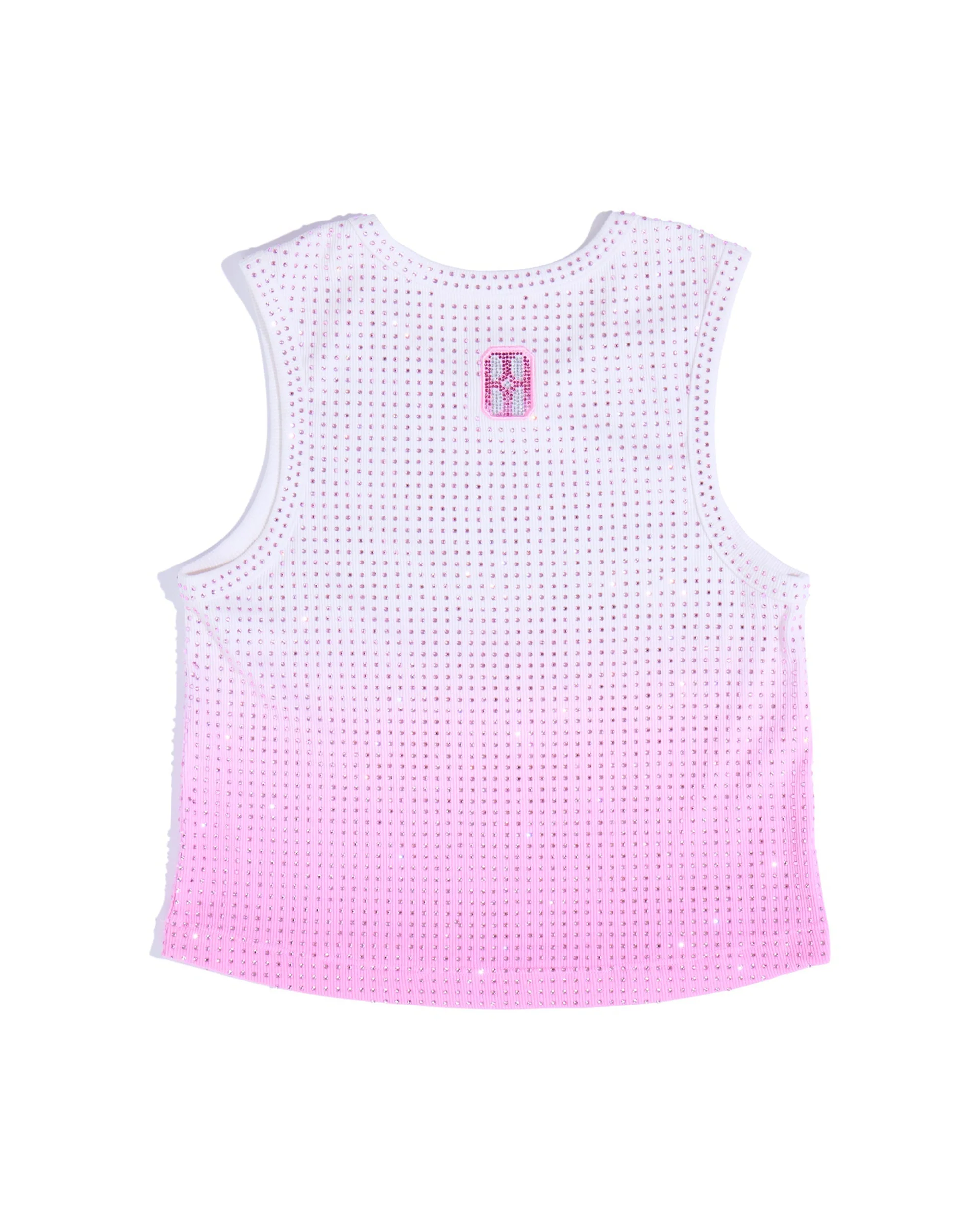 Cropped Stardust Pink Diamond Tank - Image 2