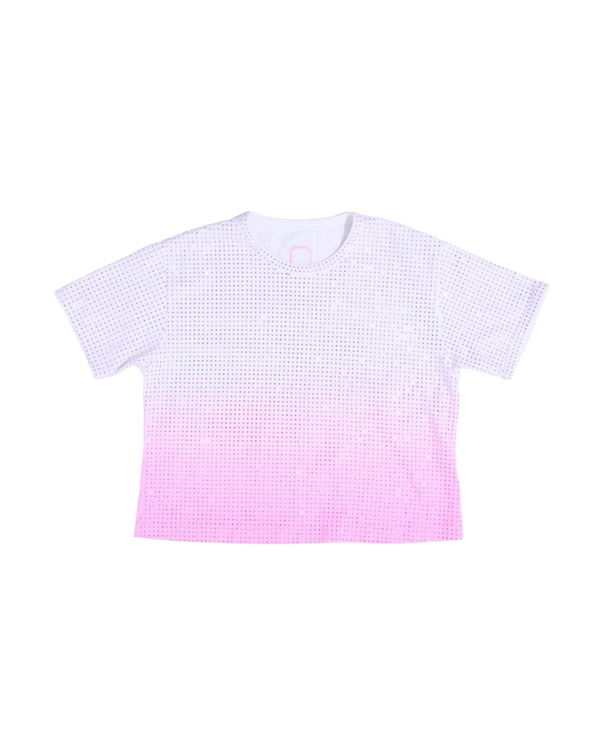 Cropped Stardust Pink Diamond Tee