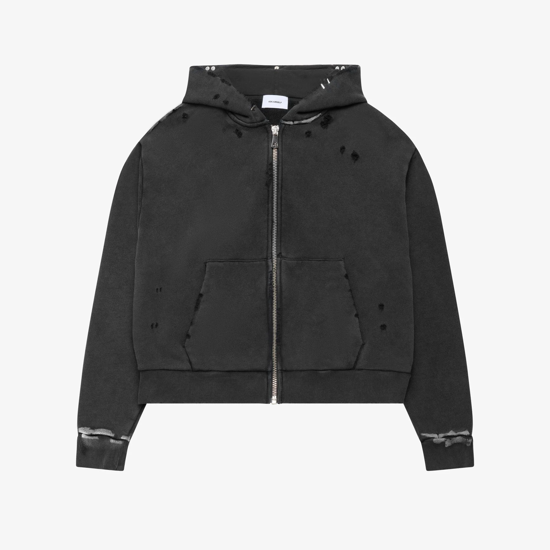 CROPPED VINTAGE ZIP HOODIE - Image 9