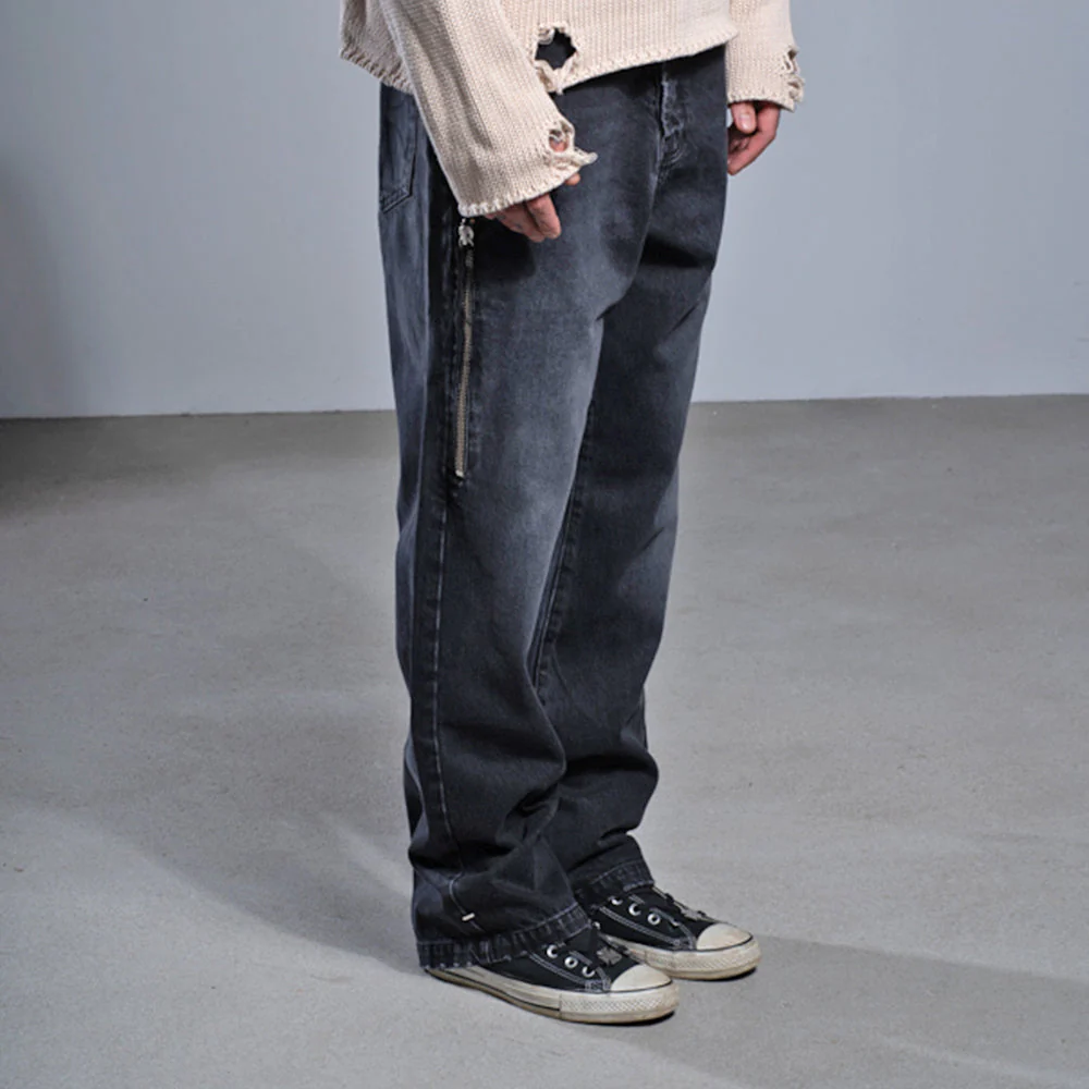 CROSS POCKET PHRASE JEANS - Image 12