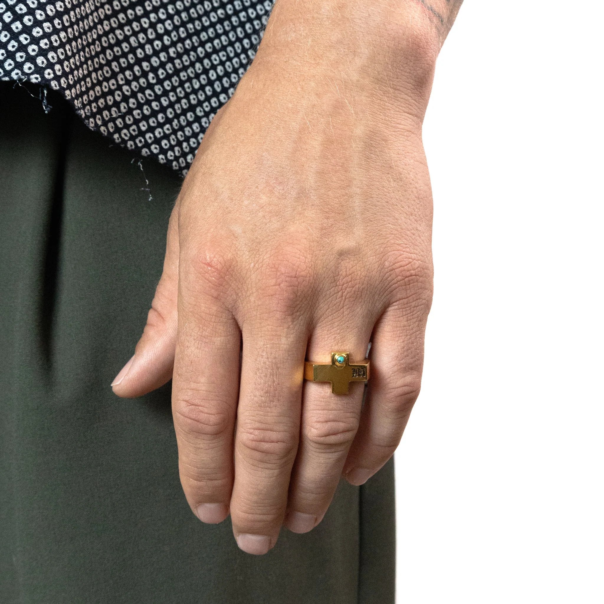 Cross Signet (14K/Turquoise) - Image 11