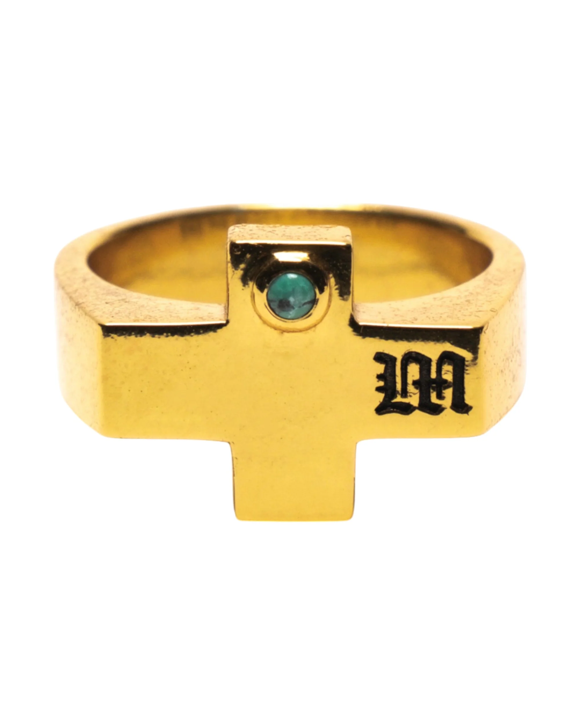 Cross Signet (14K/Turquoise) - Image 2
