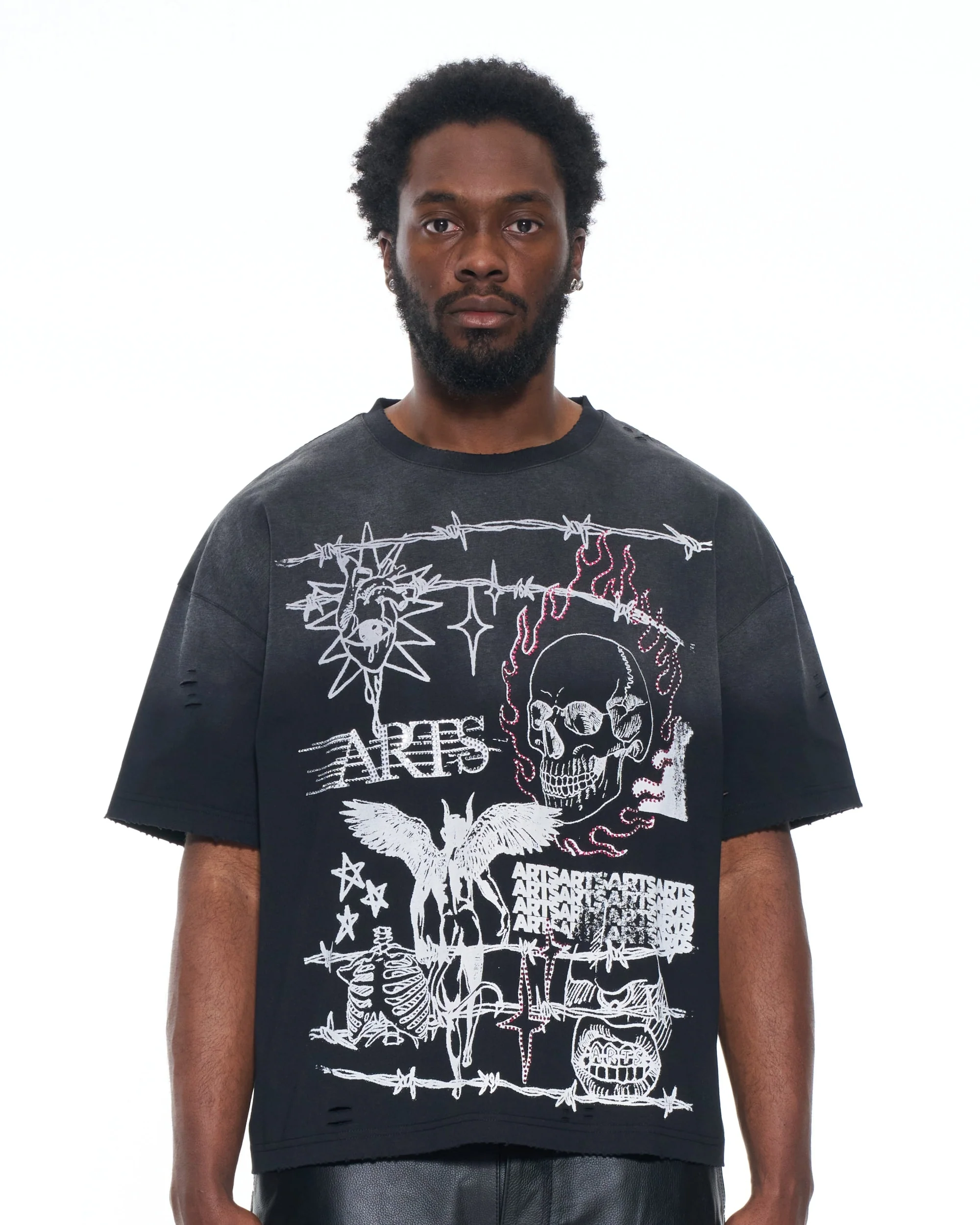 Crown of Ashes Rhinestone Shirt - Image 5