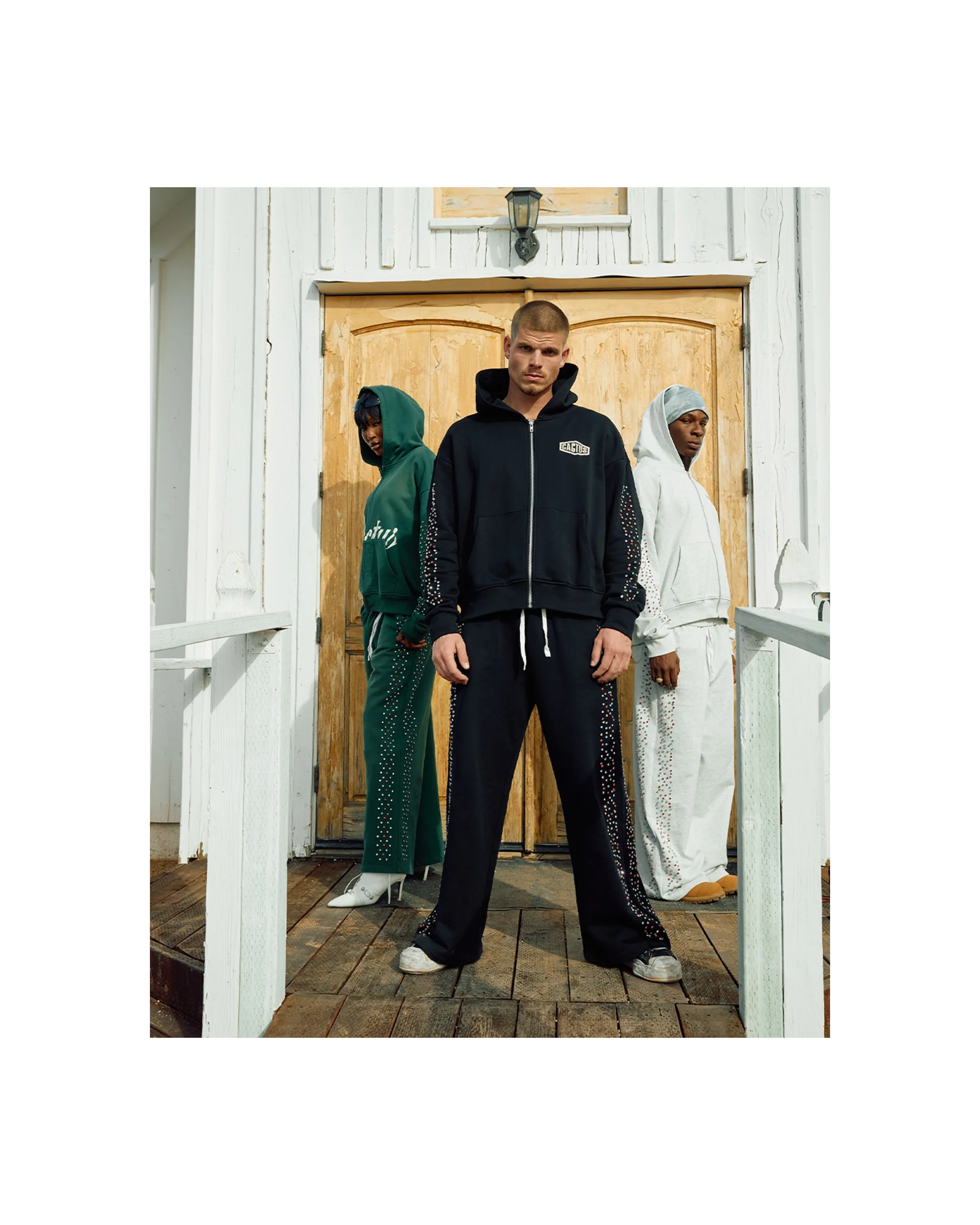 Crystal Cactus Sweats - Black - Image 3