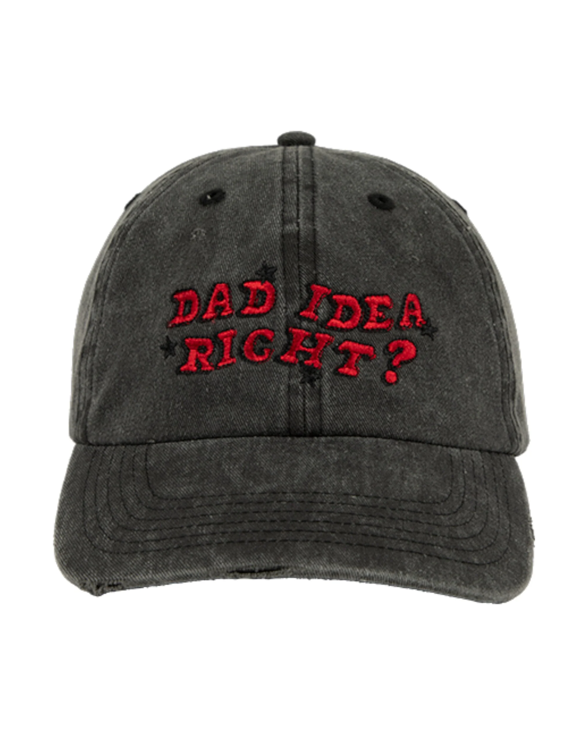 dad idea right? distressed dad hat