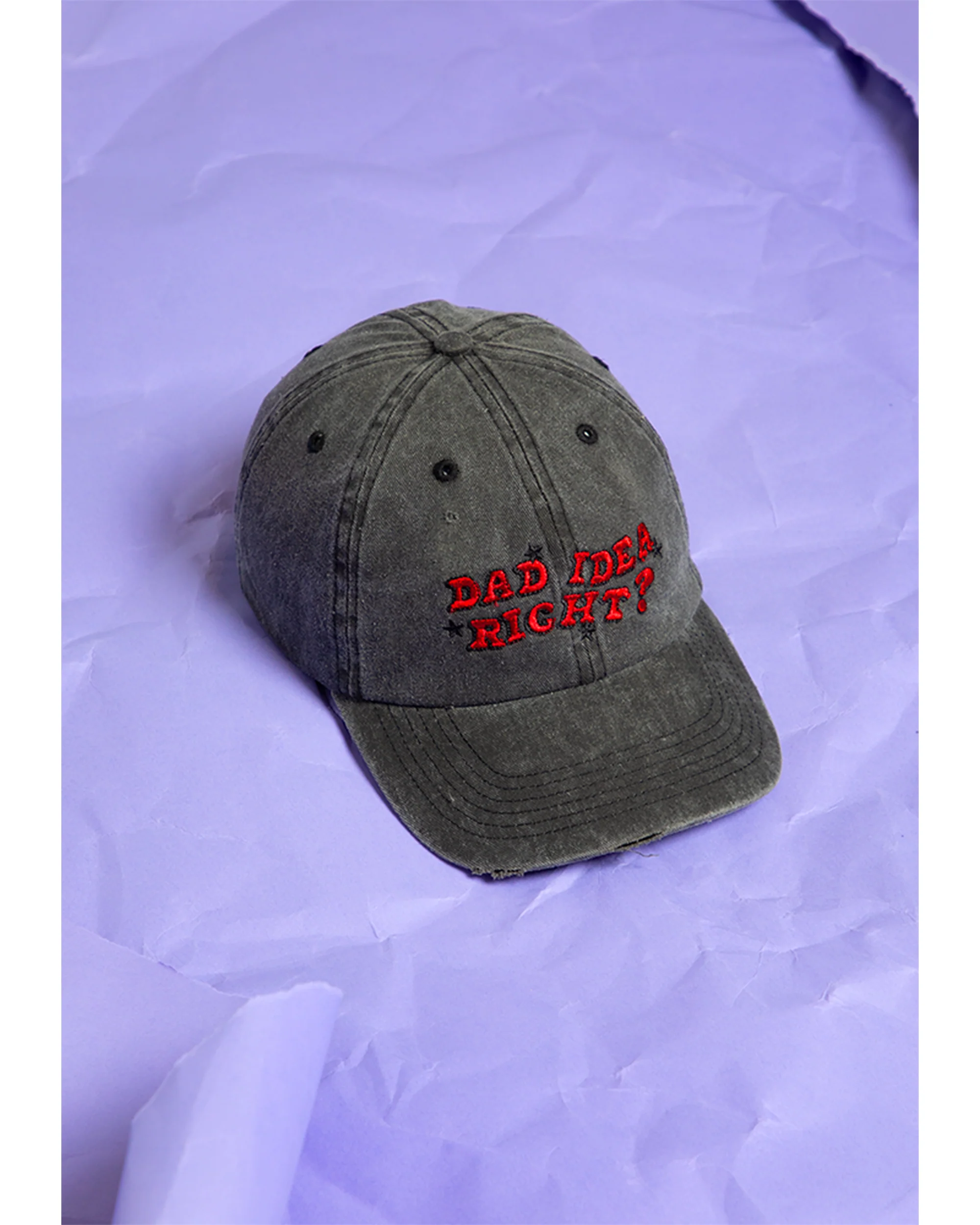 dad idea right? distressed dad hat - Image 4