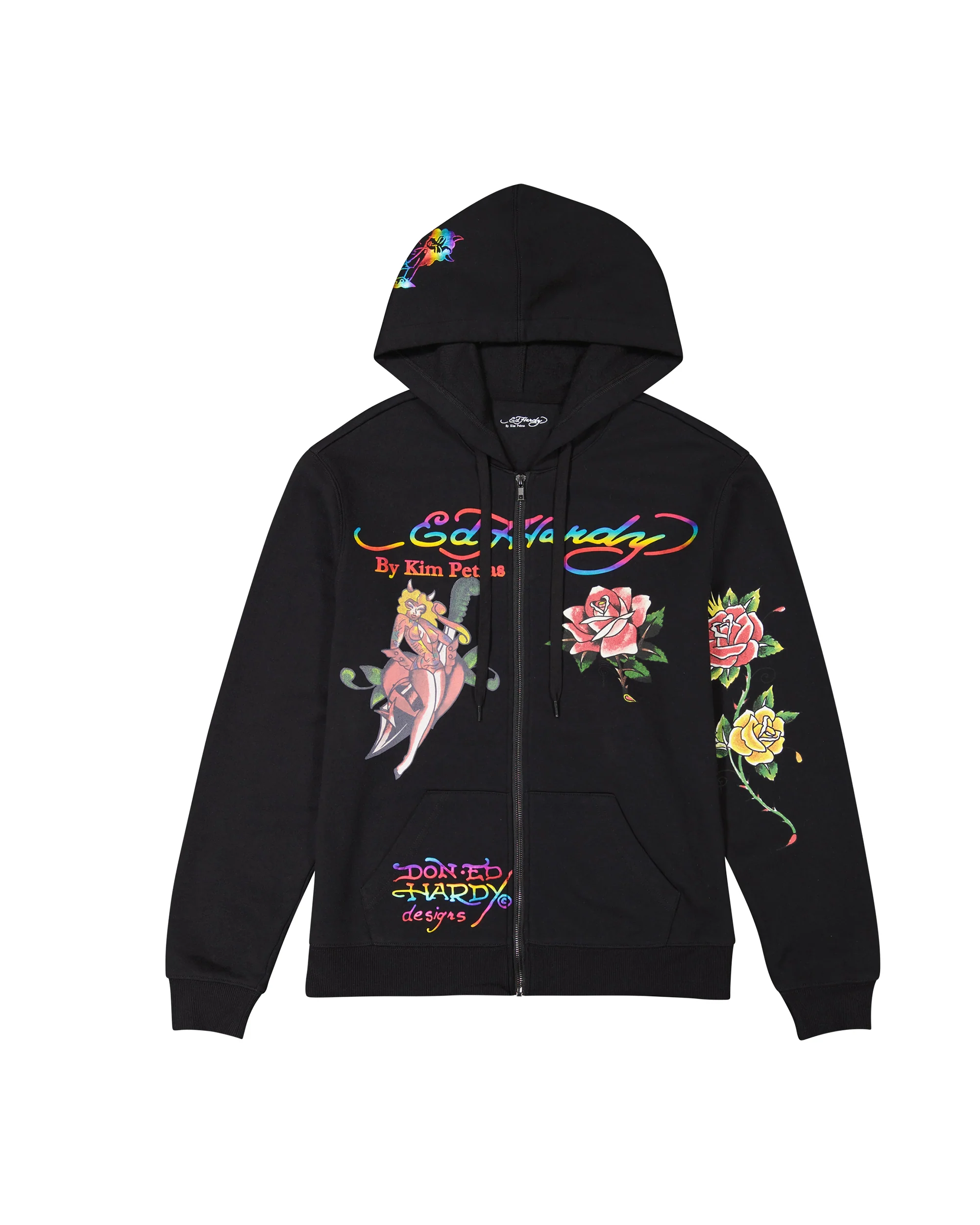 Dagger Girl Zip Front Hoodie